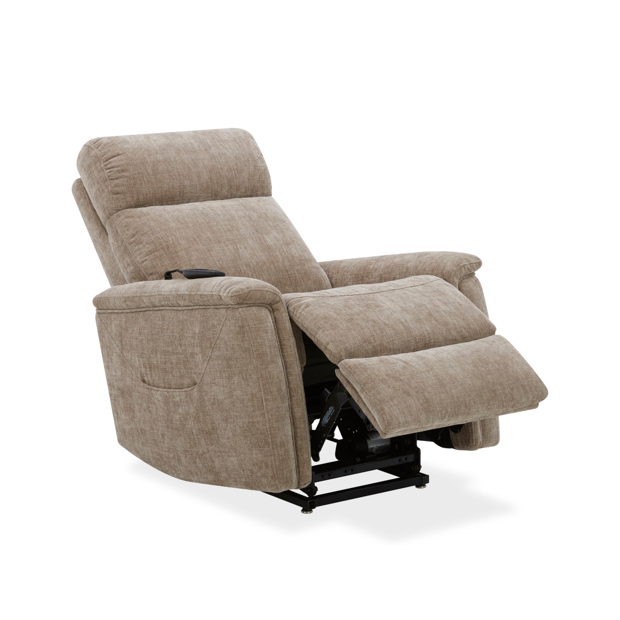 Luma Petite Fabric Petite Power Lift Recliner with Power Headrest, Lumbar, Heat & Massage