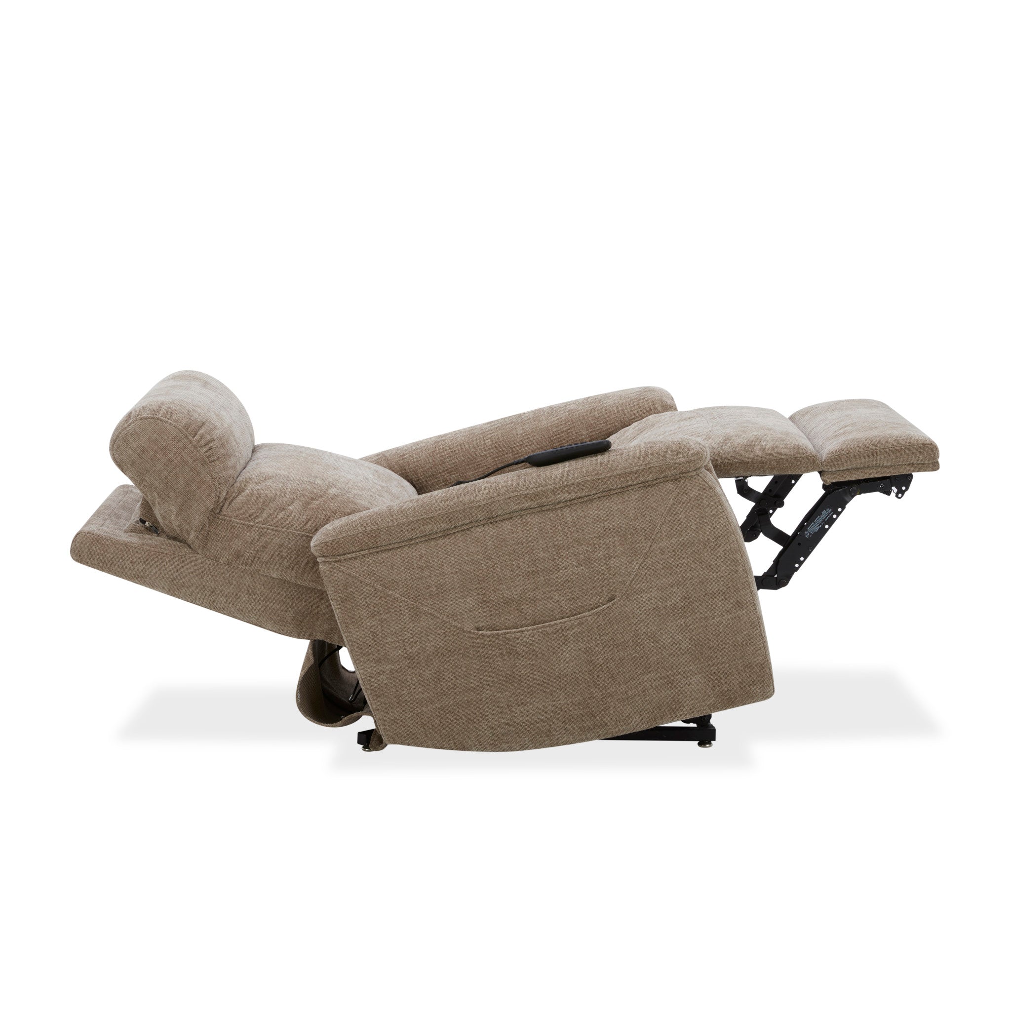 Luma Fabric Power Lift Recliner with Power Headrest, Lumbar, Heat & Massage