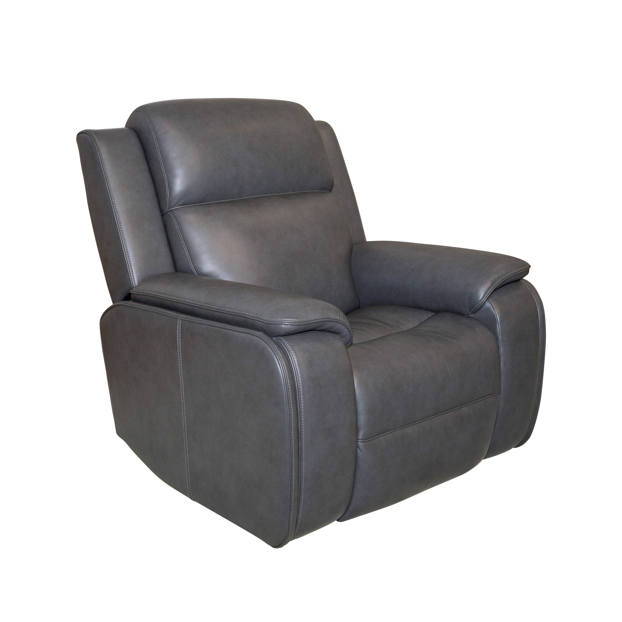 Ziggy Leather Power Recliner with Power Headrest, Lumbar, Heat & Massage