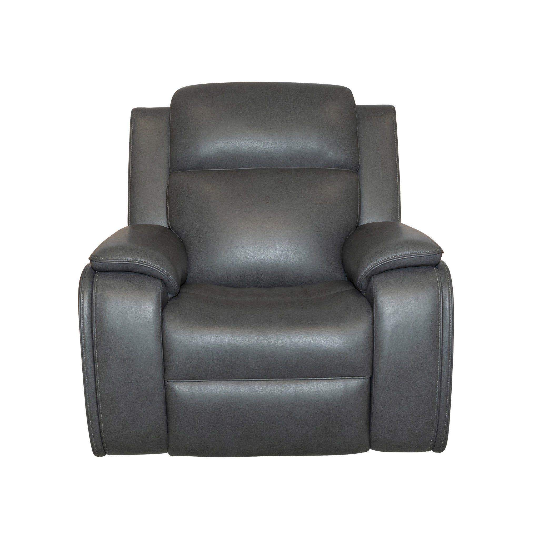 Ziggy Leather Power Recliner with Power Headrest, Lumbar, Heat & Massage