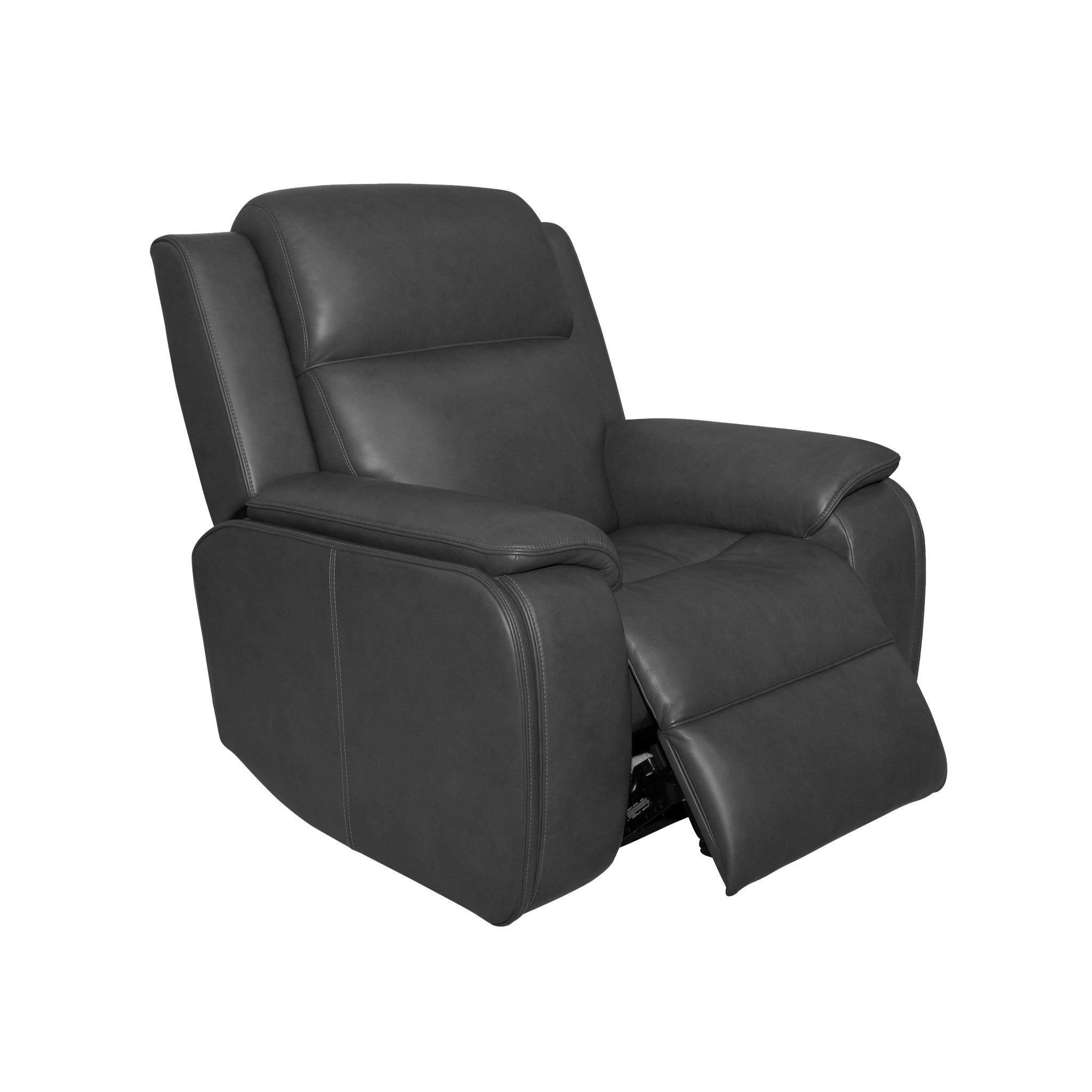 Ziggy Leather Power Recliner with Power Headrest, Lumbar, Heat & Massage