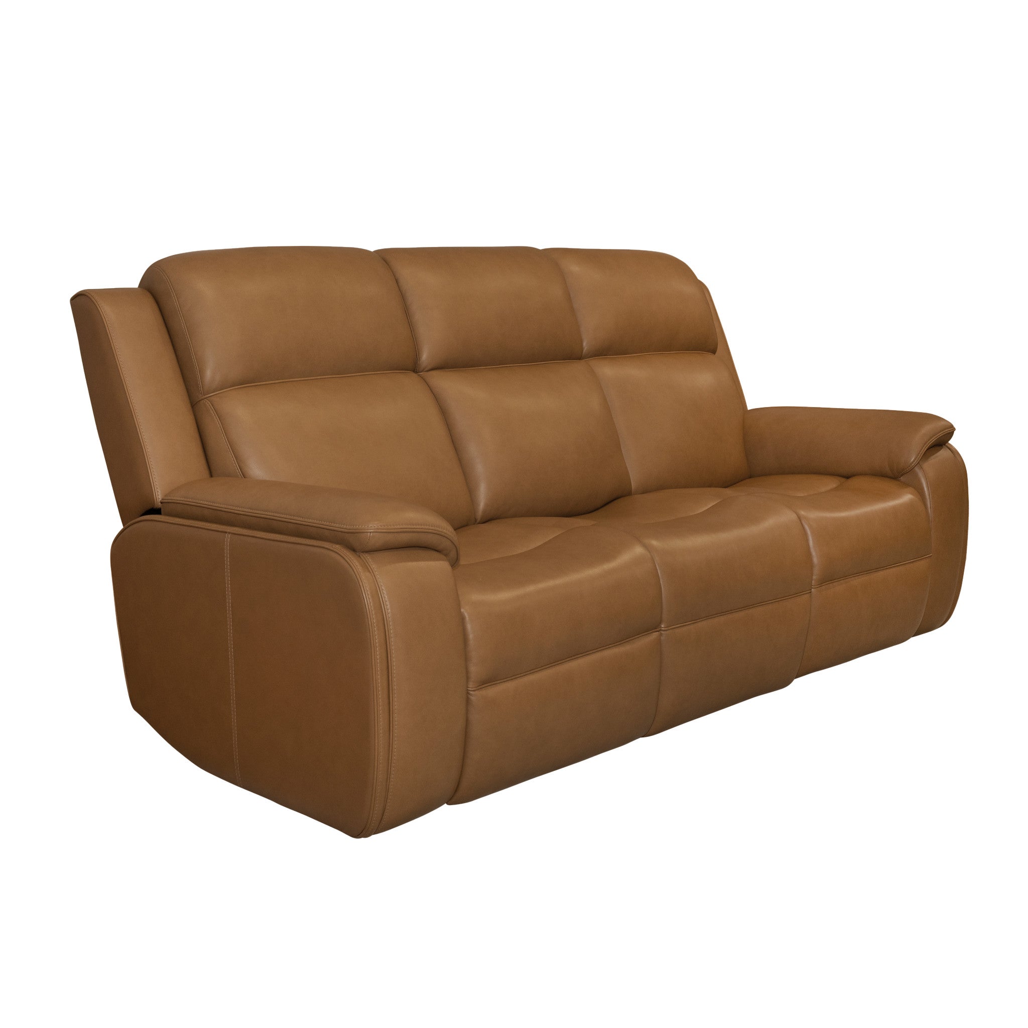 Ziggy Leather Power Reclining Sofa with Power Headrest, Lumbar, Heat & Massage