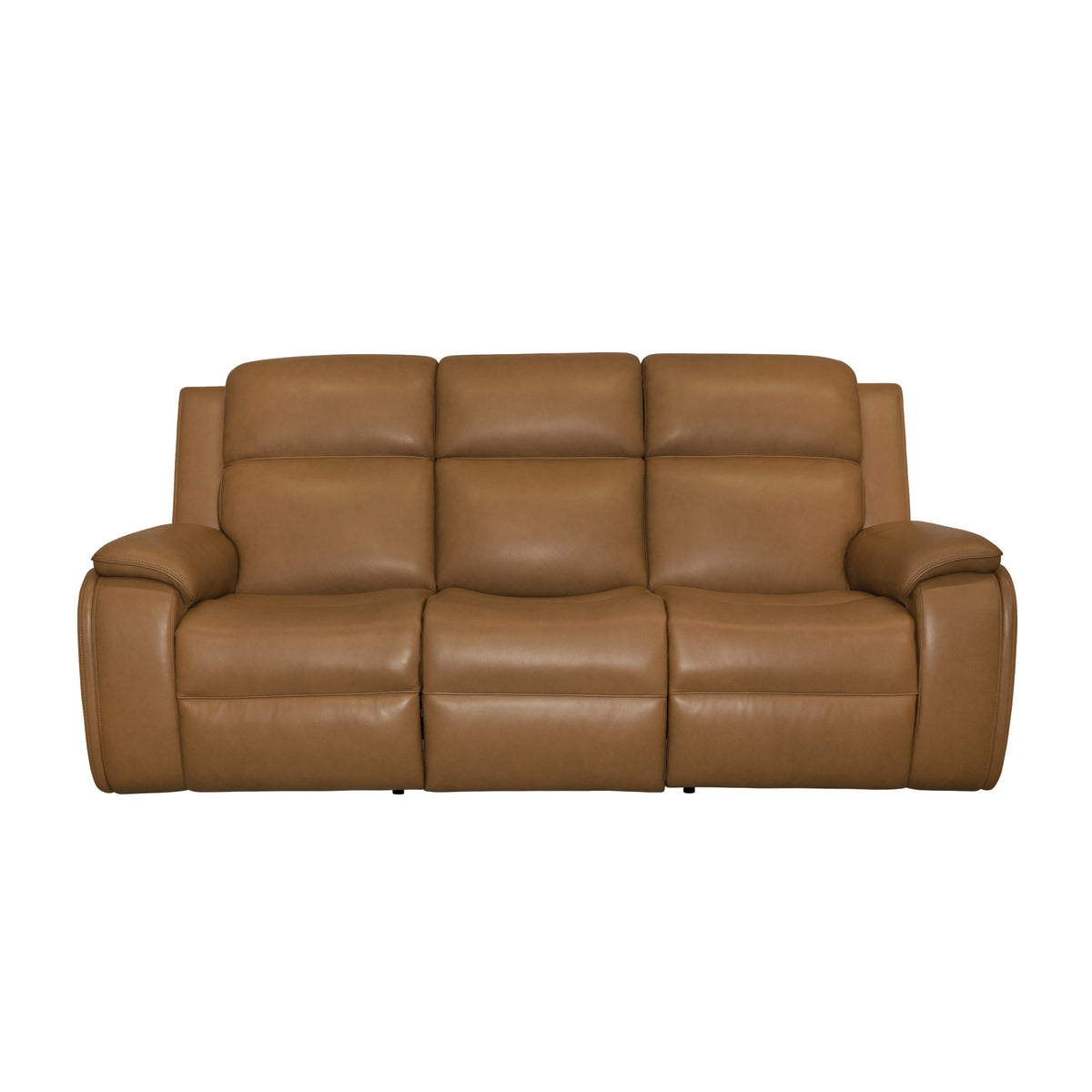 Ziggy Leather Power Reclining Sofa with Power Headrest, Lumbar, Heat & Massage