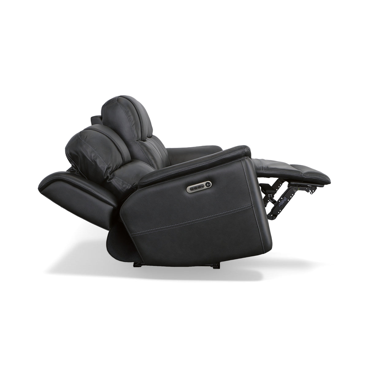 Crew Leather Power Reclining Sofa with Power Headrests & Lumbar
