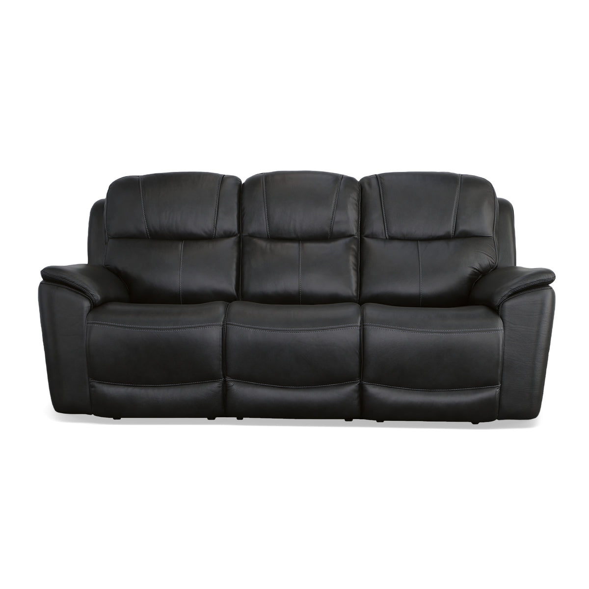 Crew Leather Power Reclining Sofa with Power Headrests & Lumbar