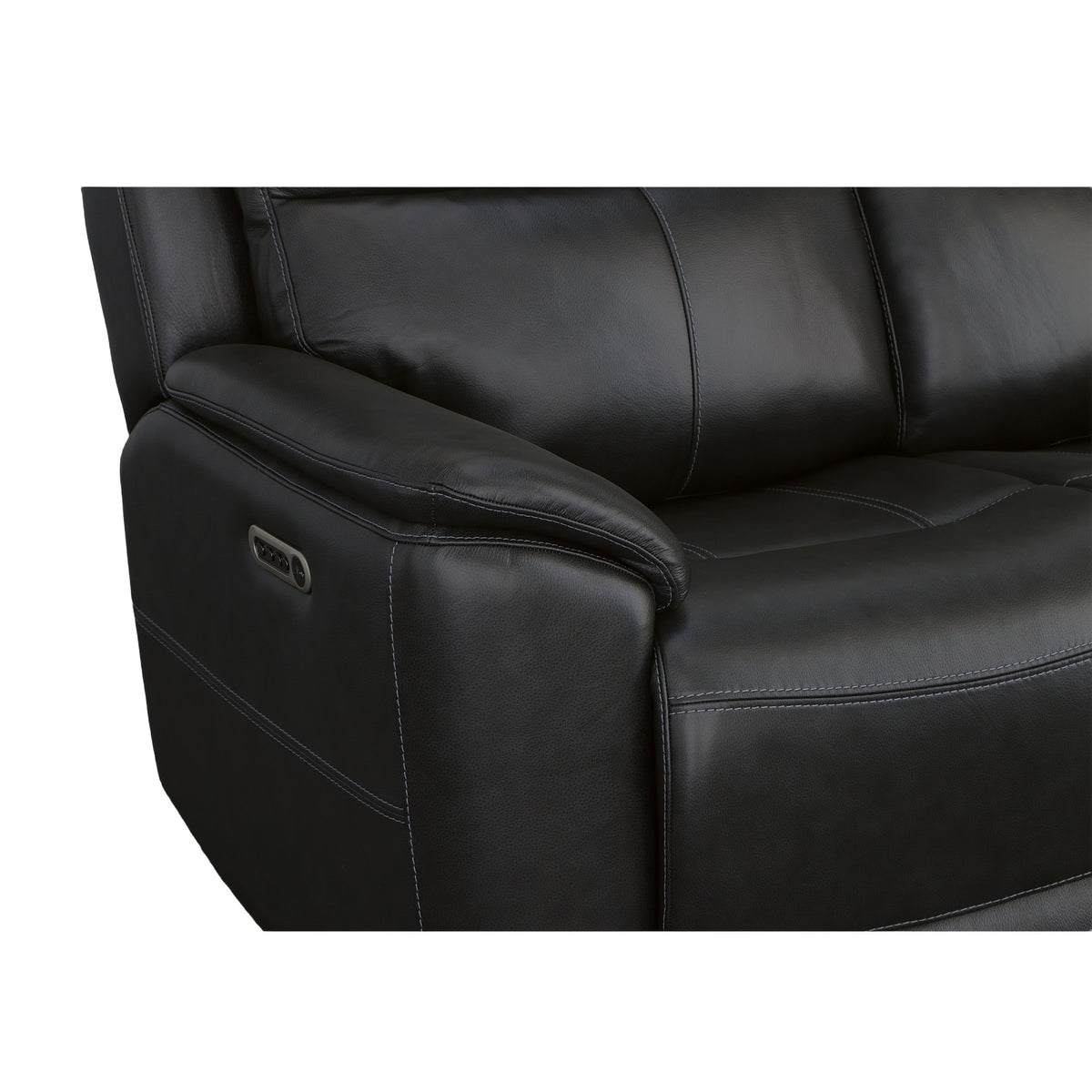 Crew Leather Power Reclining Sofa with Power Headrests & Lumbar