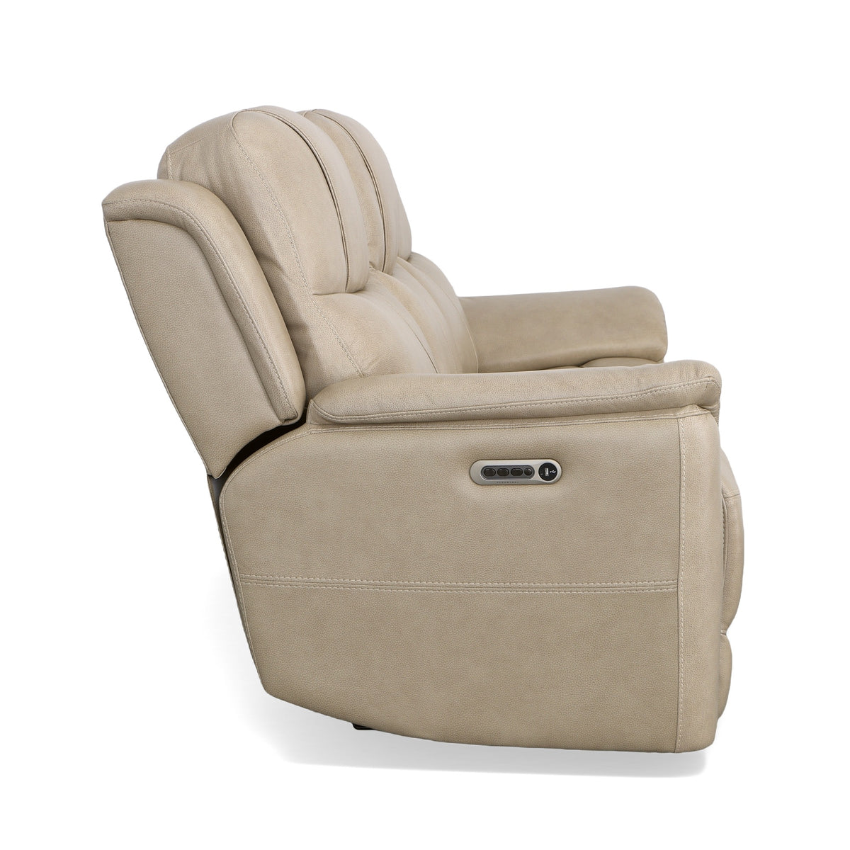 Crew Leather Power Reclining Sofa with Power Headrests & Lumbar