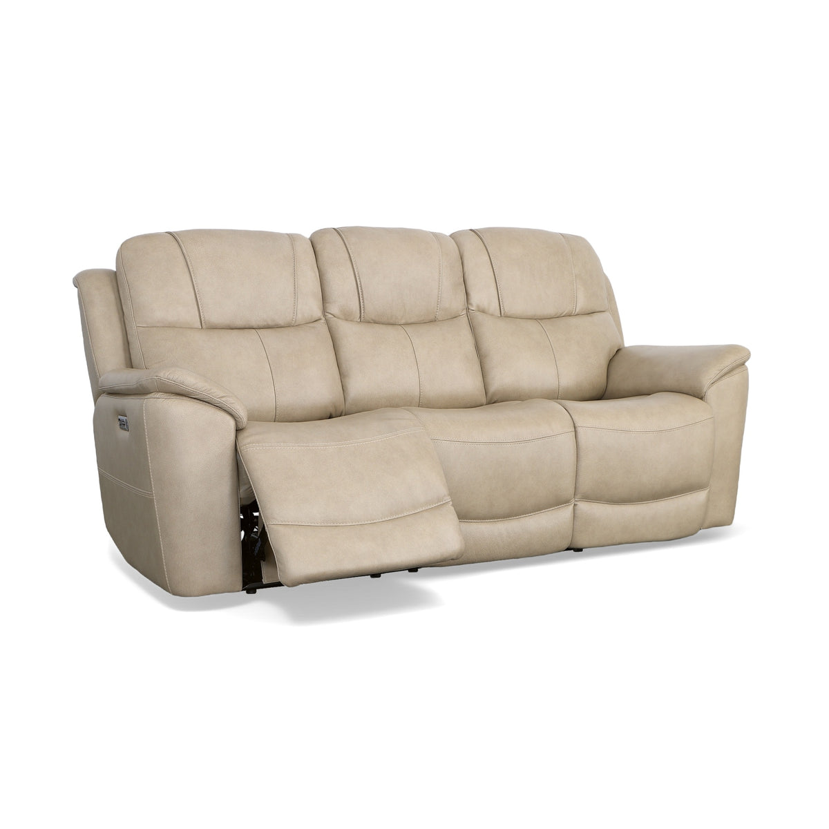 Crew Leather Power Reclining Sofa with Power Headrests & Lumbar