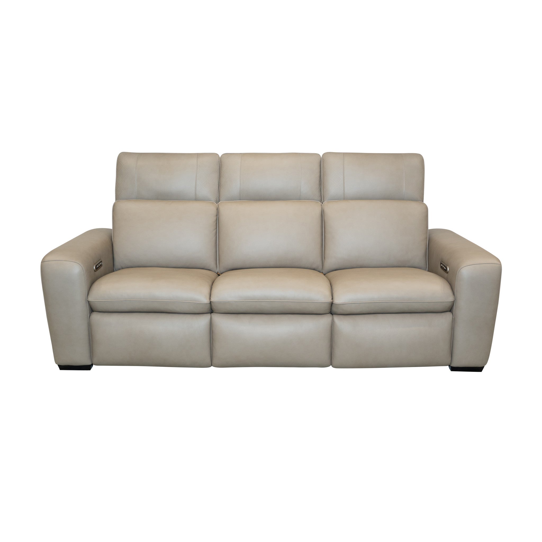 Sense Leather Power Reclining Sofa with Power Headrest, Lumbar & Pulse