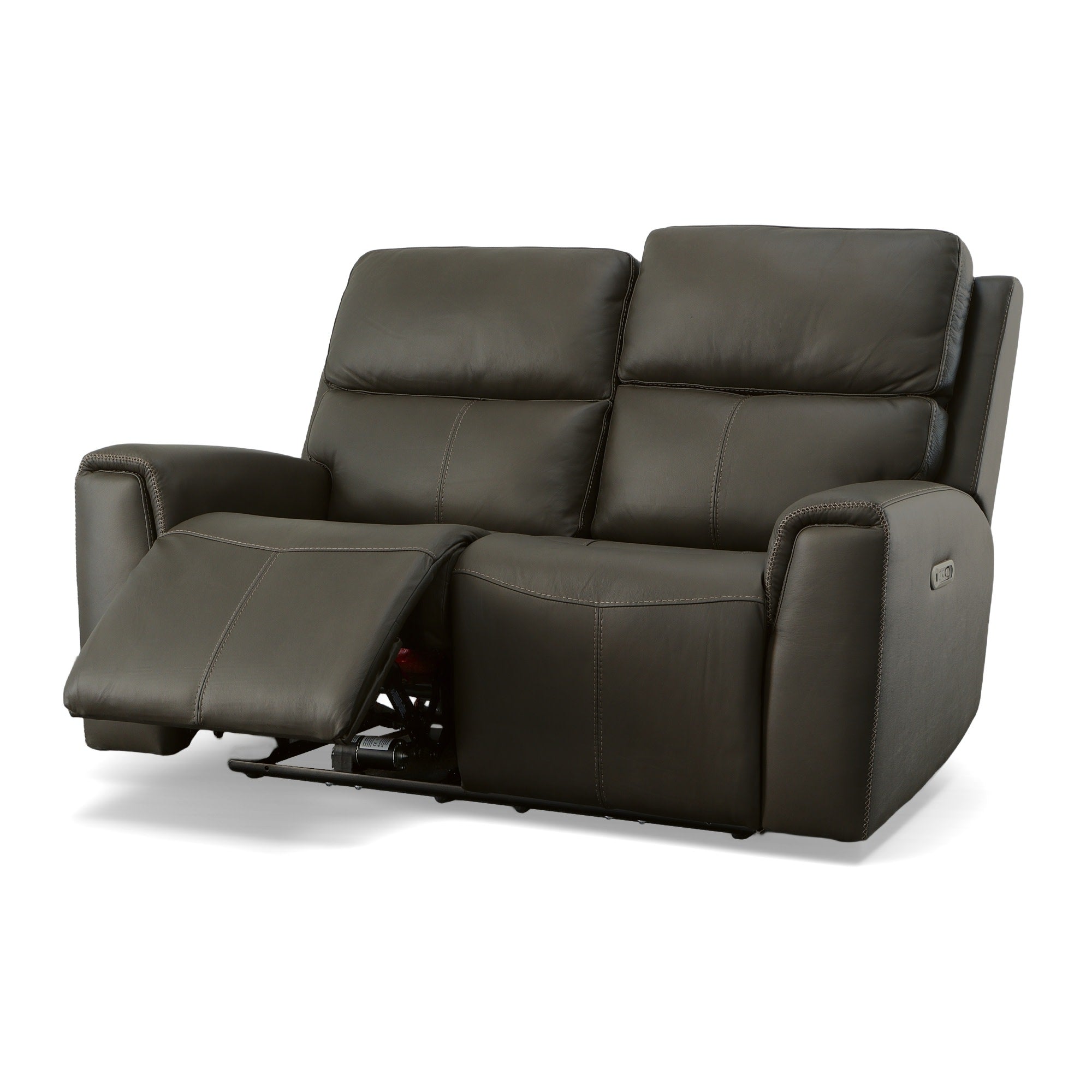 クラファセット Jarvis Mica Leather Power Reclining Loveseat with Power Headrests