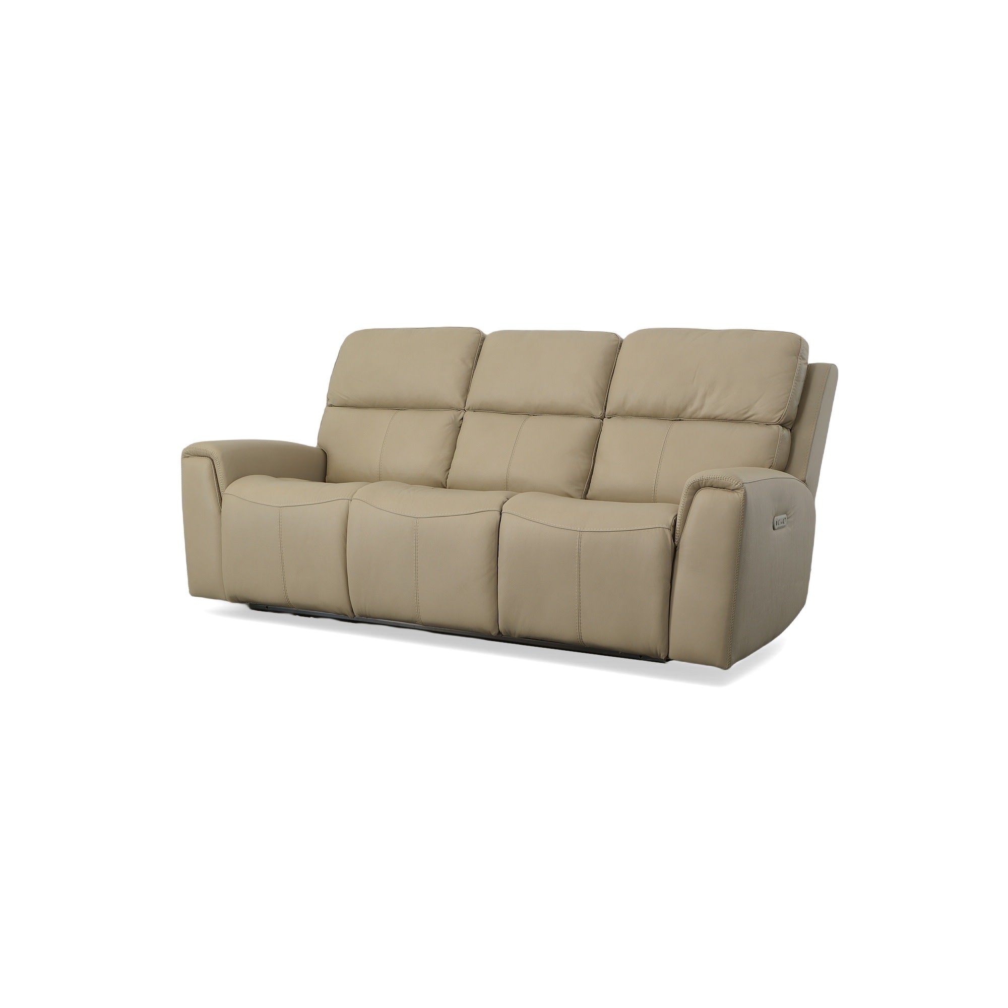 Relax Form LEATHERTEX TREVISO② Flexsteel Living Room Power Reclining Sofa with Power Headrests