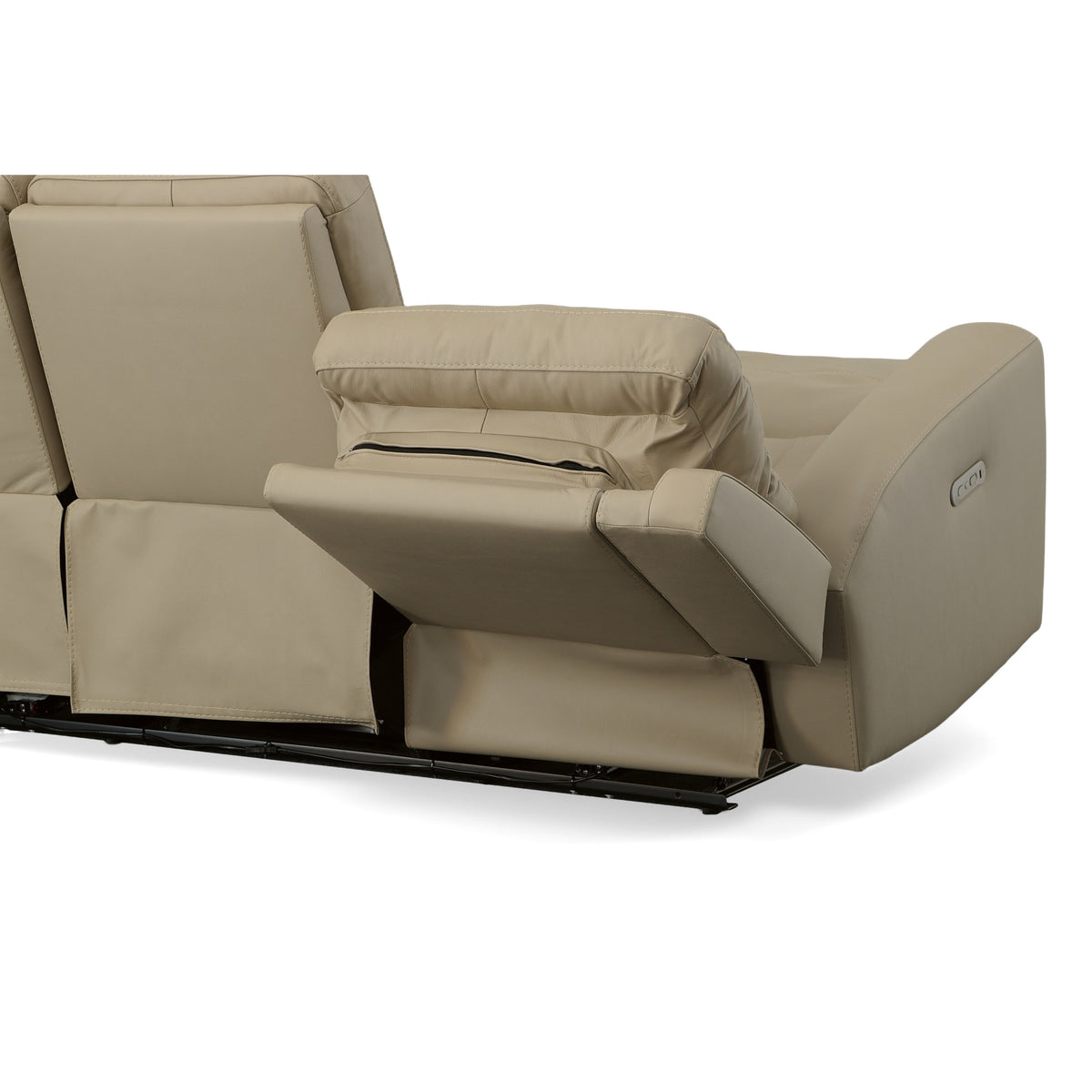 Jarvis Leather Power Reclining Sofa with Power Headrests