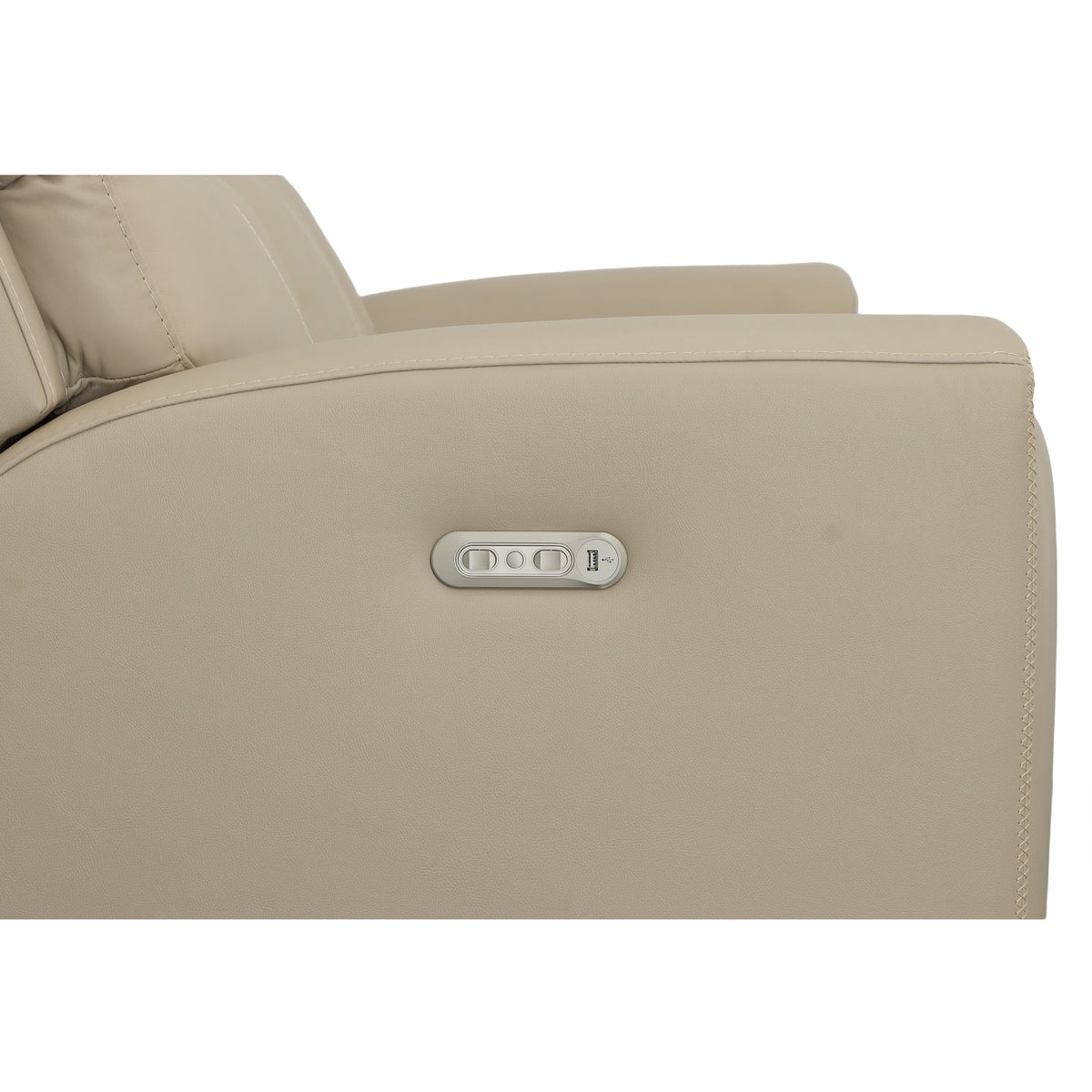 Jarvis Leather Power Reclining Sofa with Power Headrests