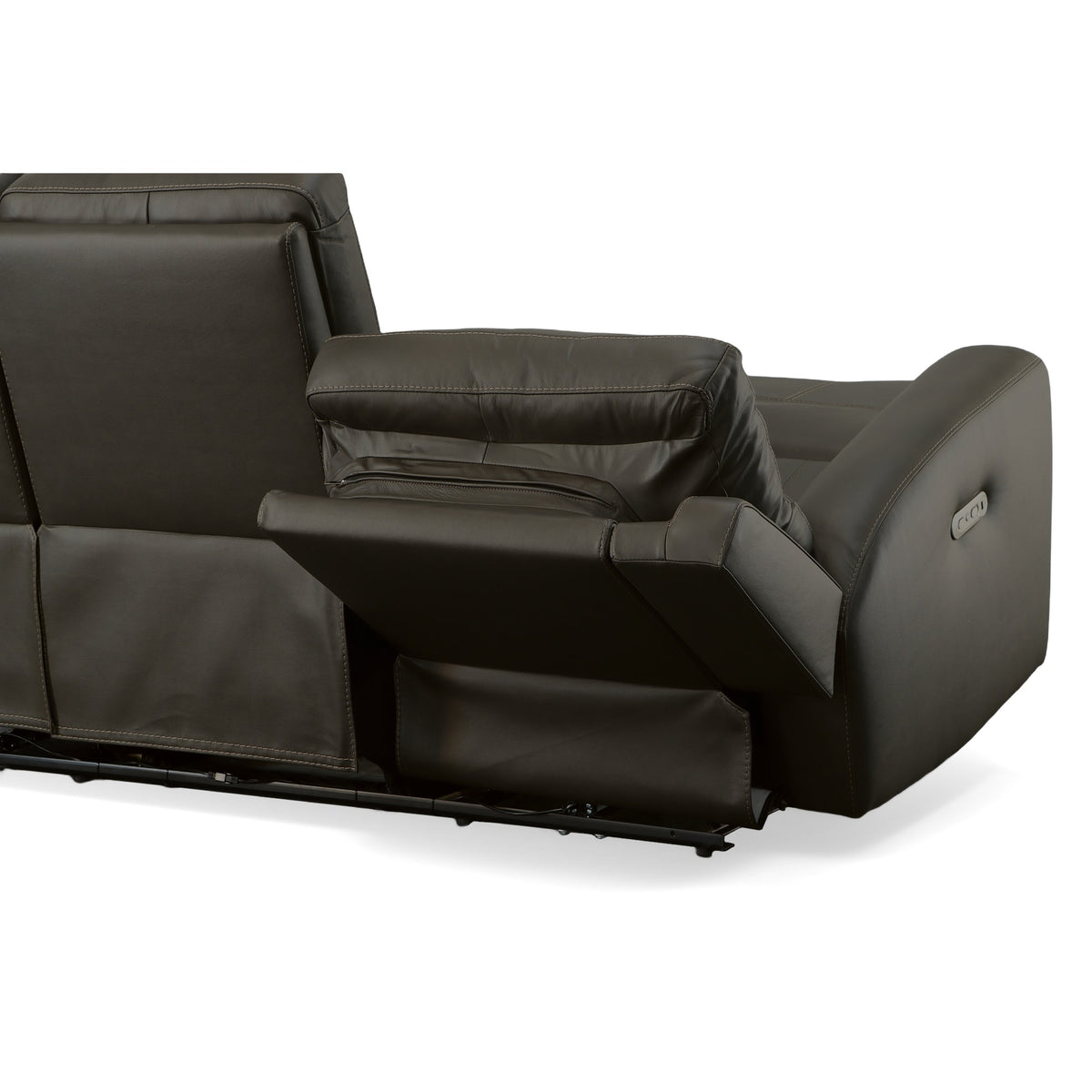 Jarvis Leather Power Reclining Sofa with Power Headrests