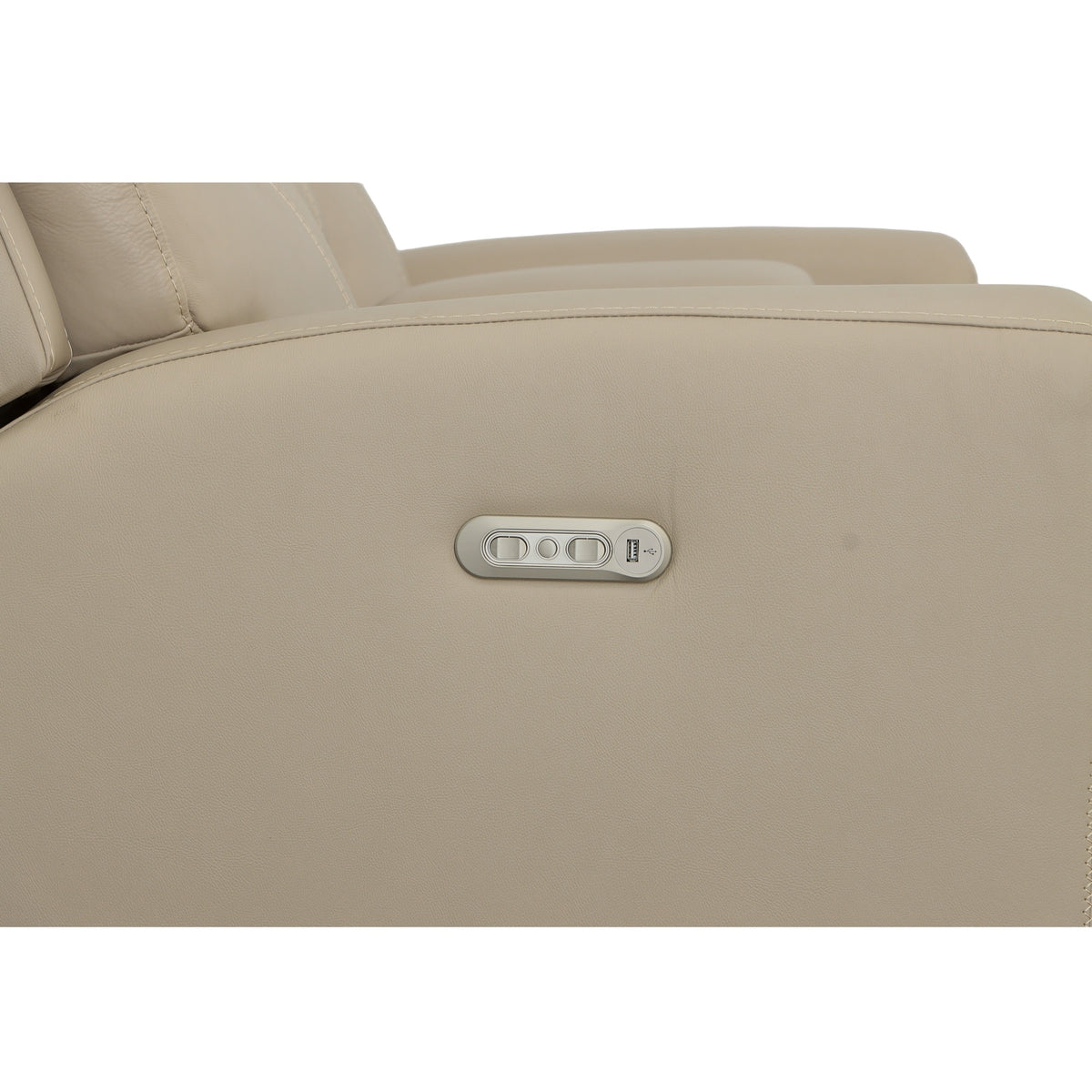 Jarvis Leather Power Reclining Loveseat with Console & Power Headrests