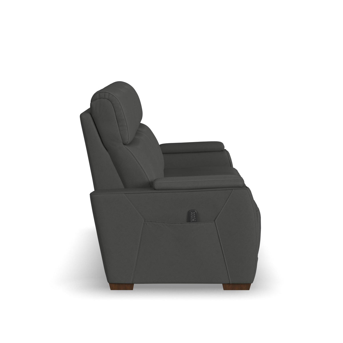 Vibe Fabric Power Reclining Sofa with Console, Power Headrest, Lumbar, Heat, Massage & Pulse