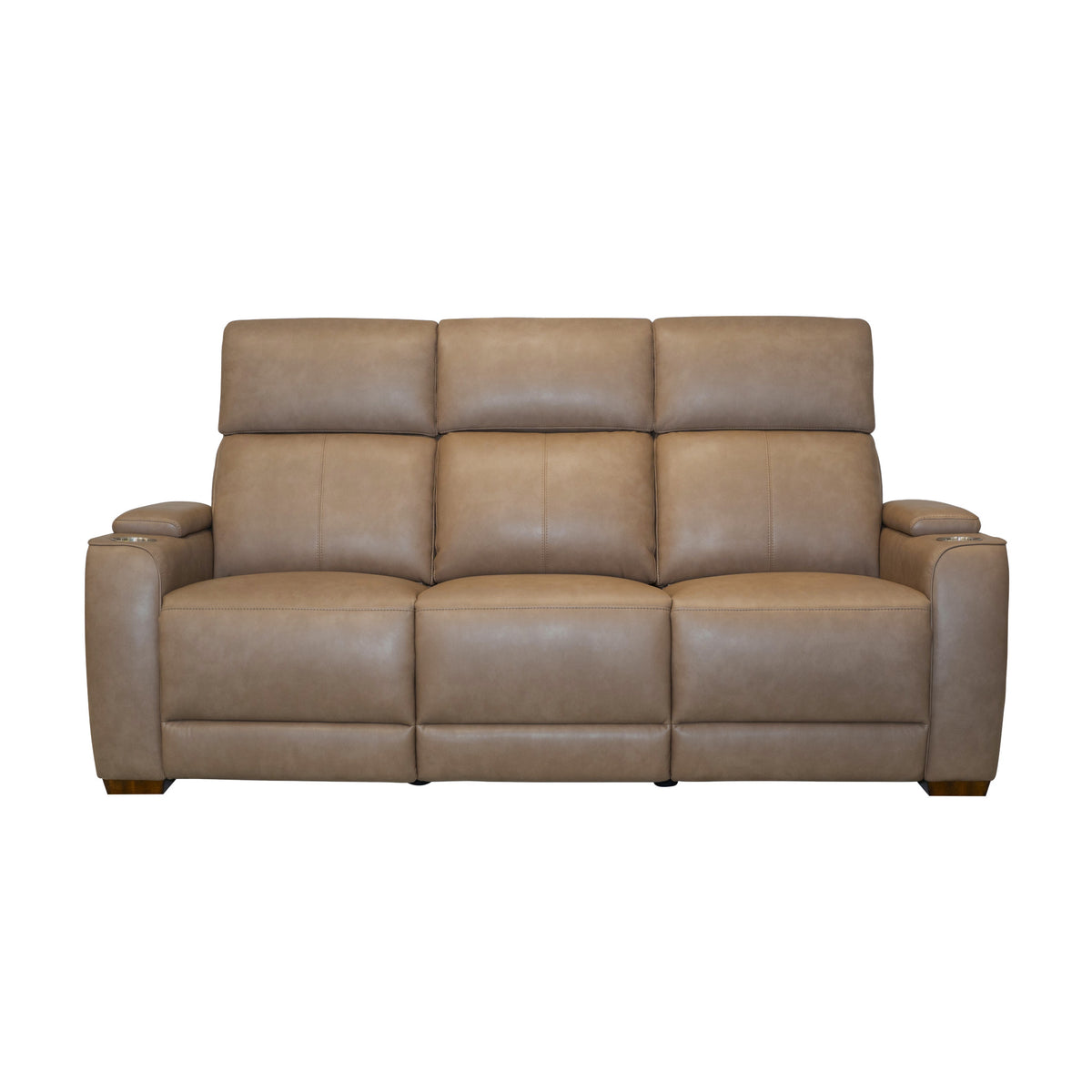 Vibe Fabric Power Reclining Sofa with Console, Power Headrest, Lumbar, Heat, Massage & Pulse