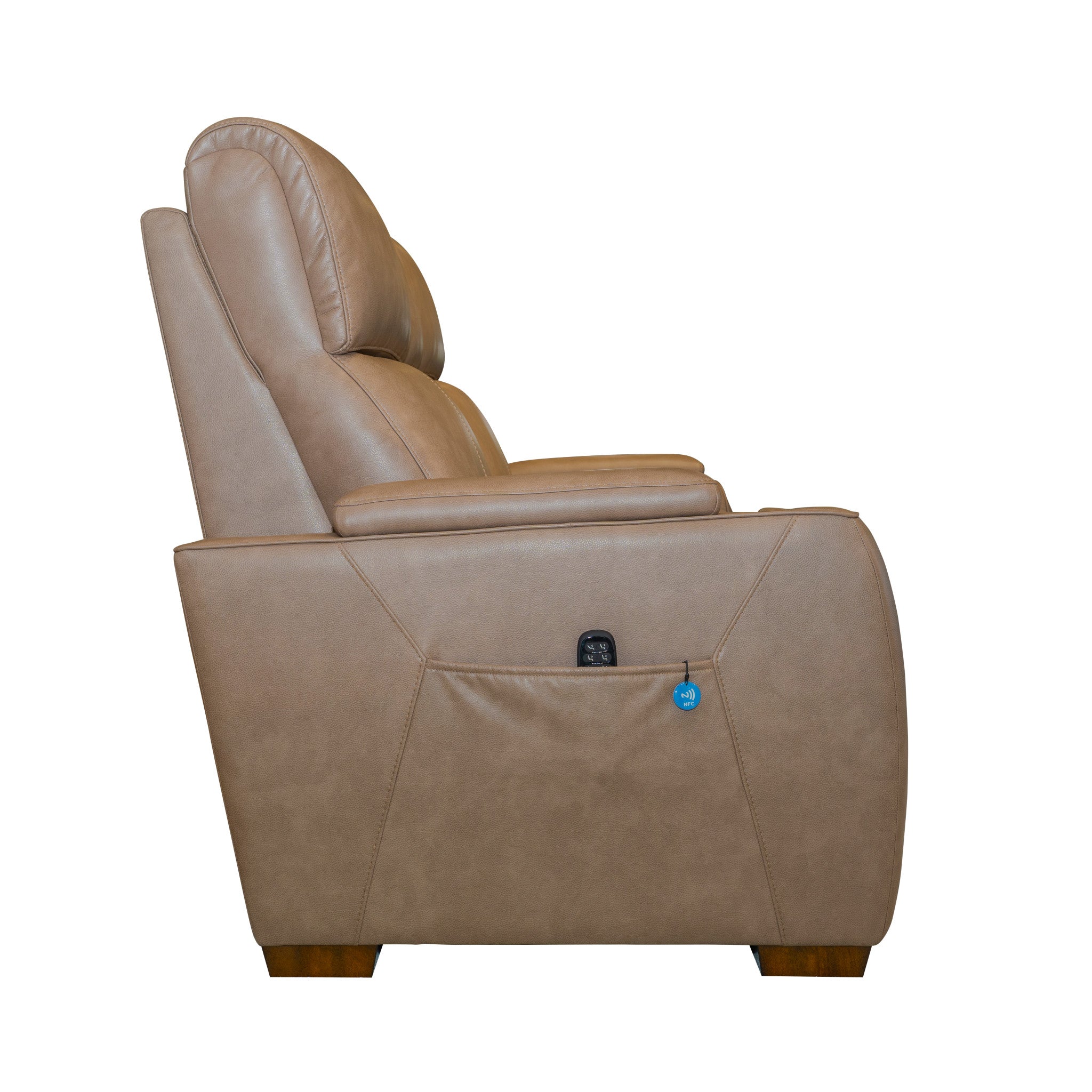 Vibe Fabric Power Reclining Loveseat with Console, Power Headrest, Lumbar, Heat, Massage & Pulse