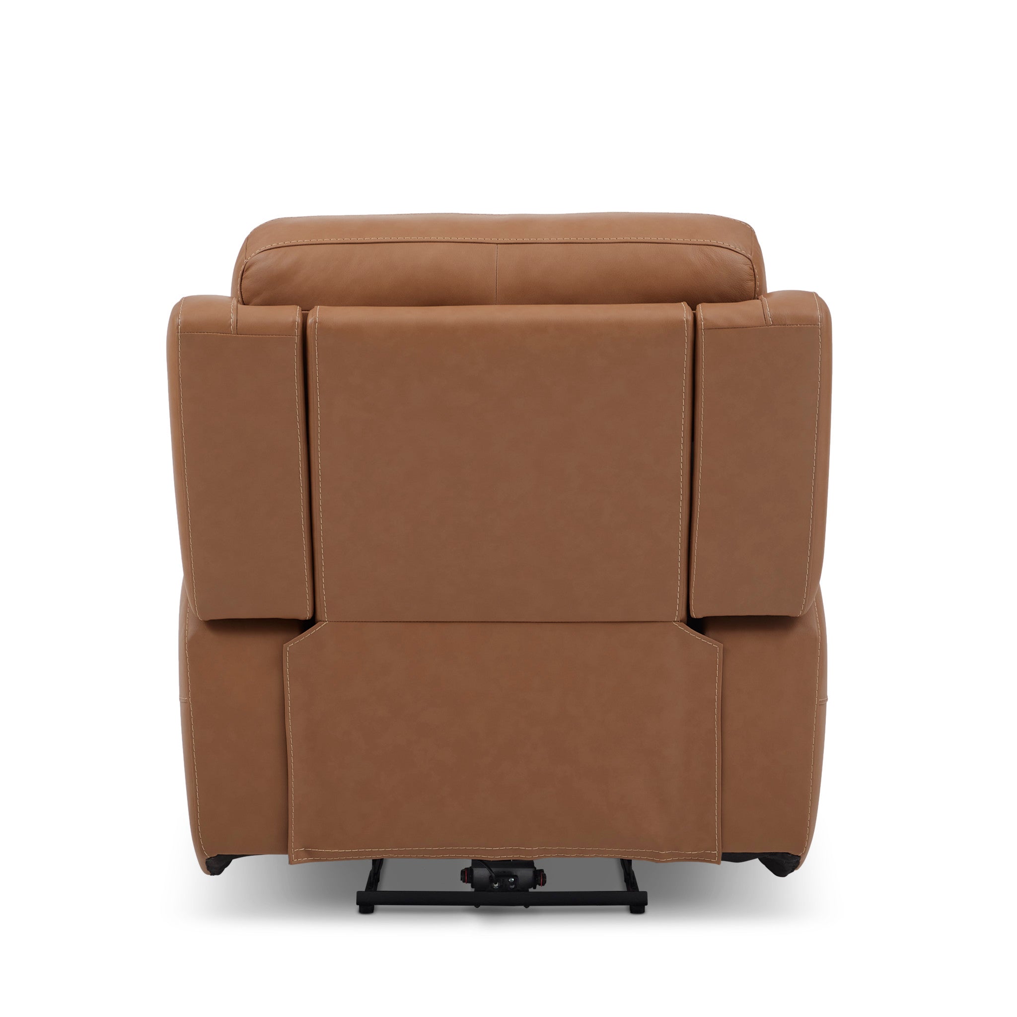 Sawyer Leather Power Recliner with Power Headrest & Lumbar