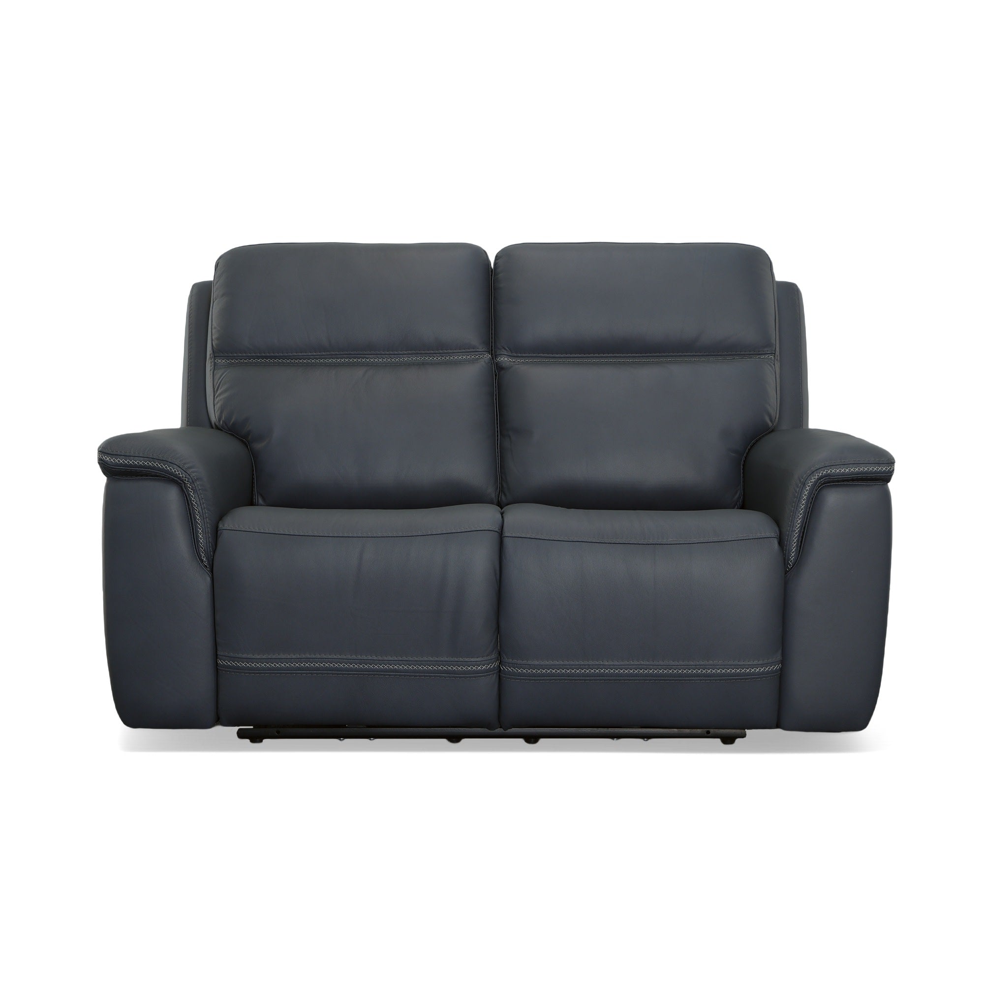 Sawyer Leather Power Reclining Loveseat w/ Pwr Headrests, Lumbar
