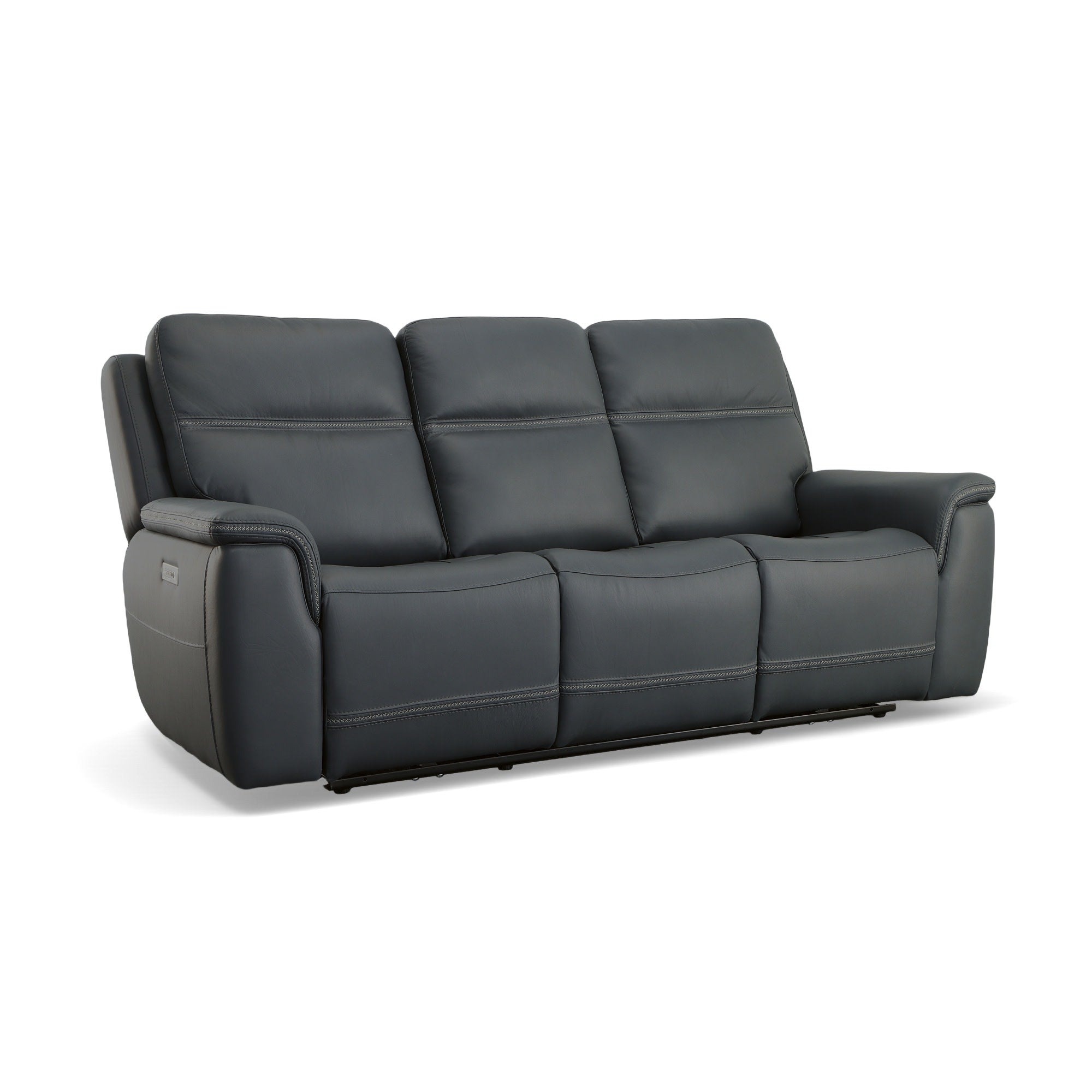 Sawyer Leather Power Reclining Sofa with Power Headrests & Lumbar
