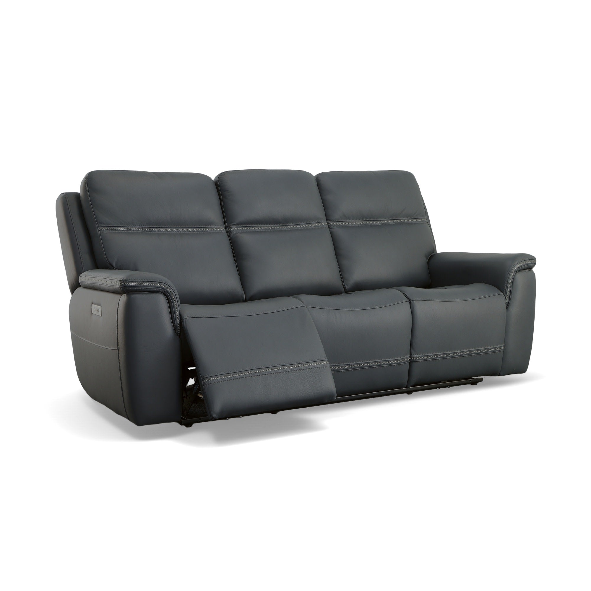 Sawyer Leather Power Reclining Sofa with Power Headrests & Lumbar