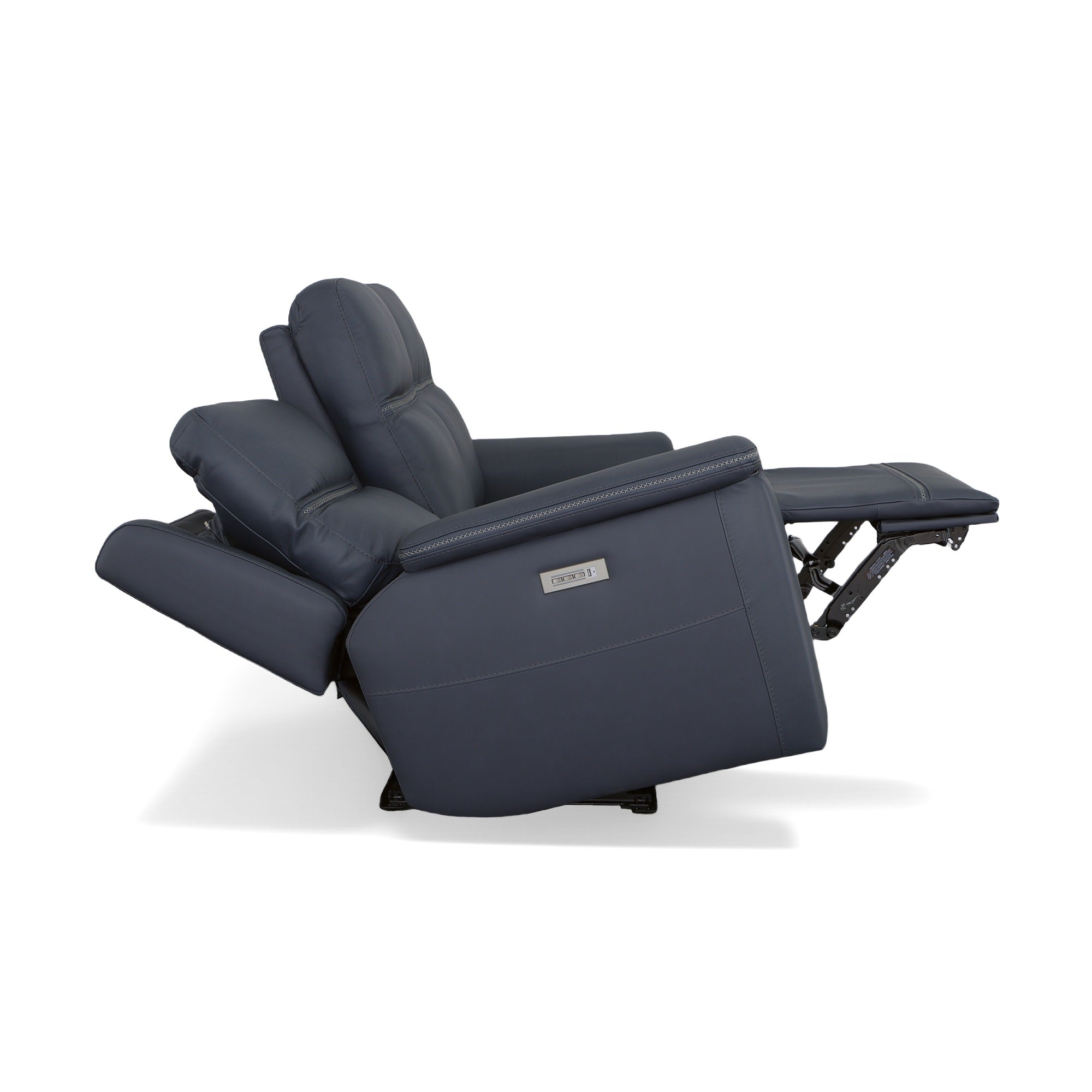 Sawyer Leather Power Reclining Sofa with Power Headrests & Lumbar