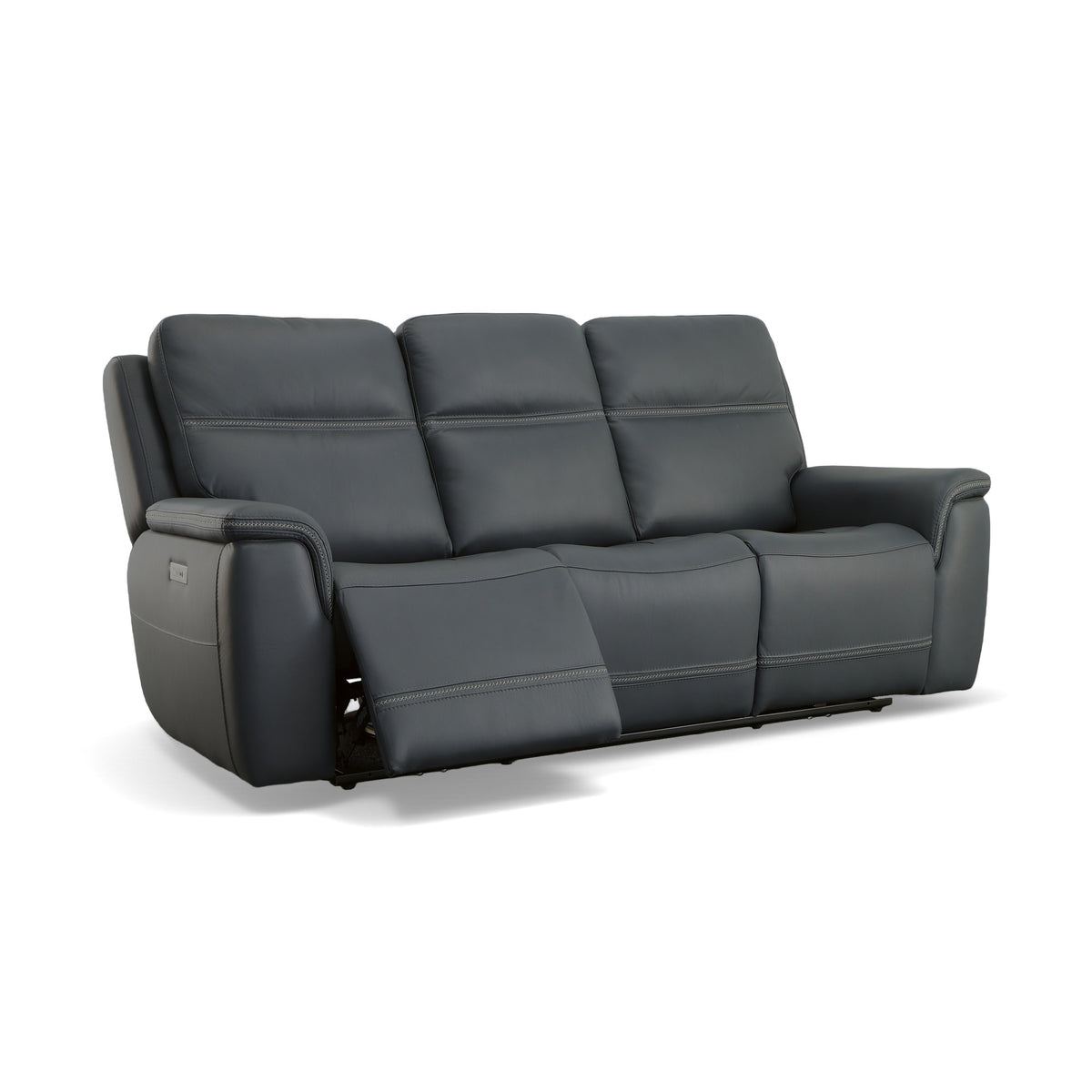 Sawyer Leather Power Reclining Sofa with Power Headrests & Lumbar