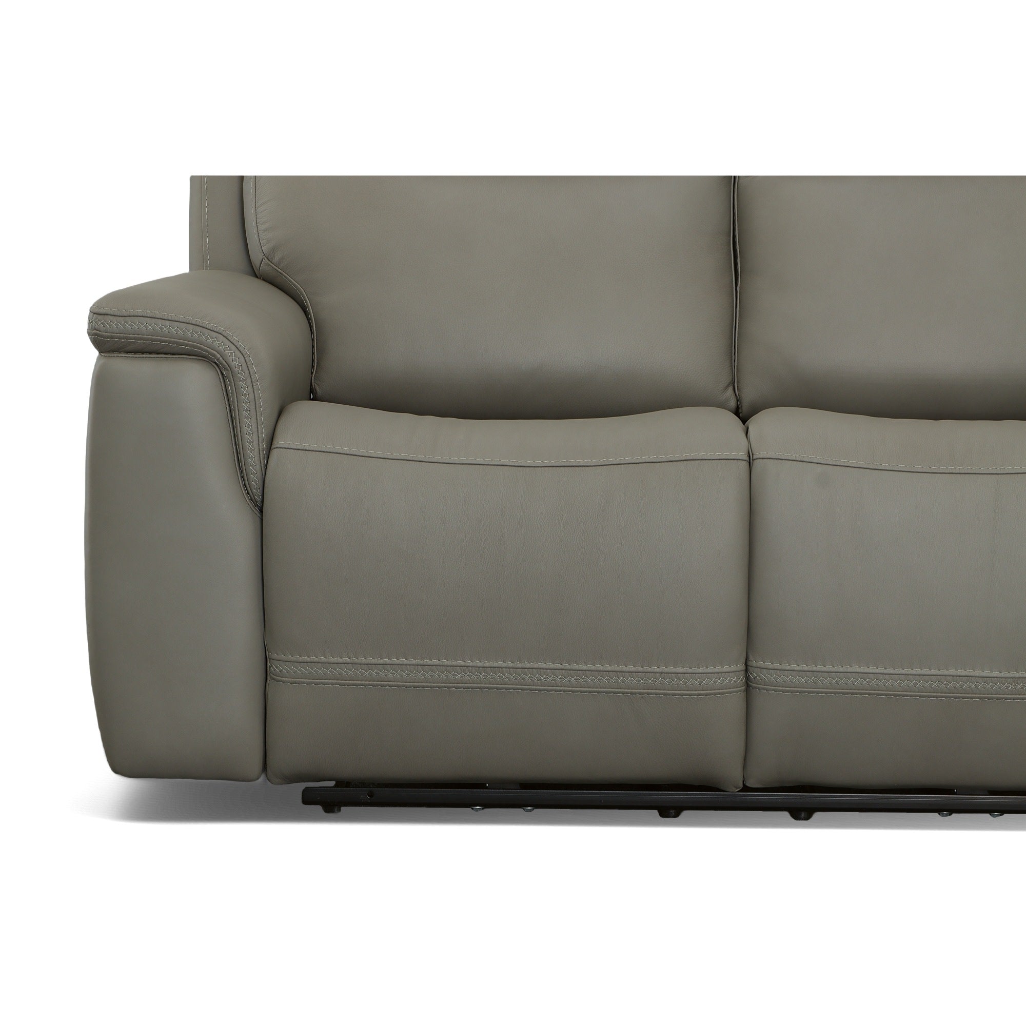 Sawyer Leather Power Reclining Sectional with Power Headrests & Lumbar