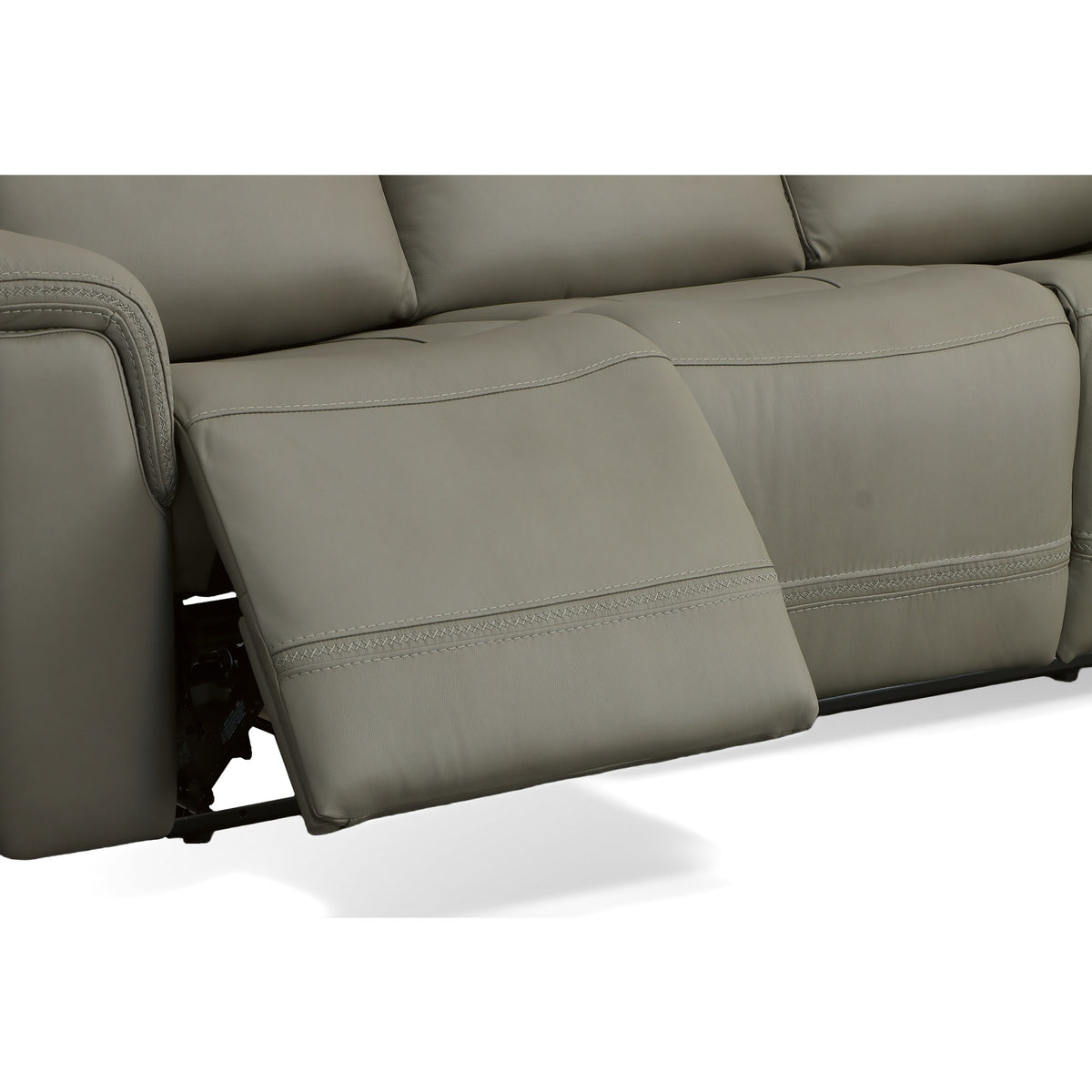 Sawyer Leather Power Reclining Sectional with Power Headrests & Lumbar