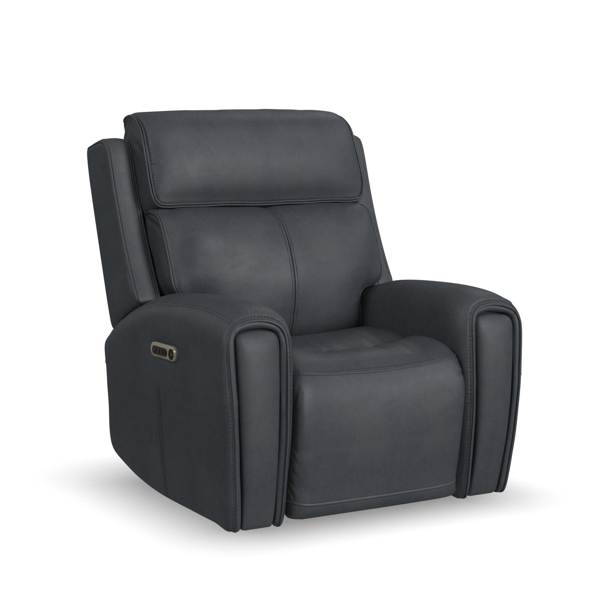 Warren Leather Power Recliner with Power Headrest & Lumbar