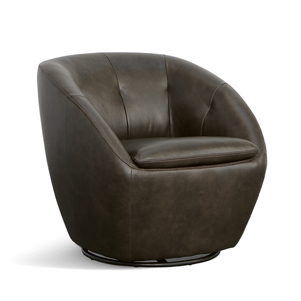 Wade Leather Swivel Chair