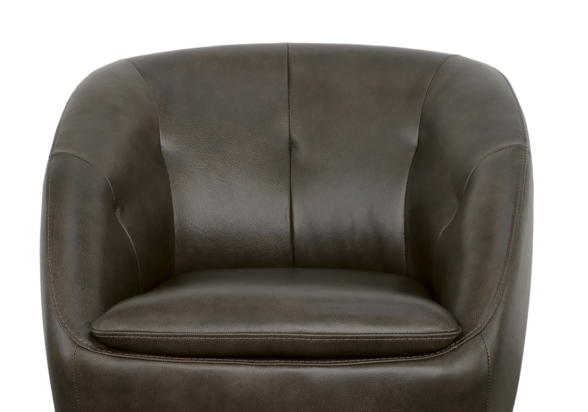 Wade Leather Swivel Chair
