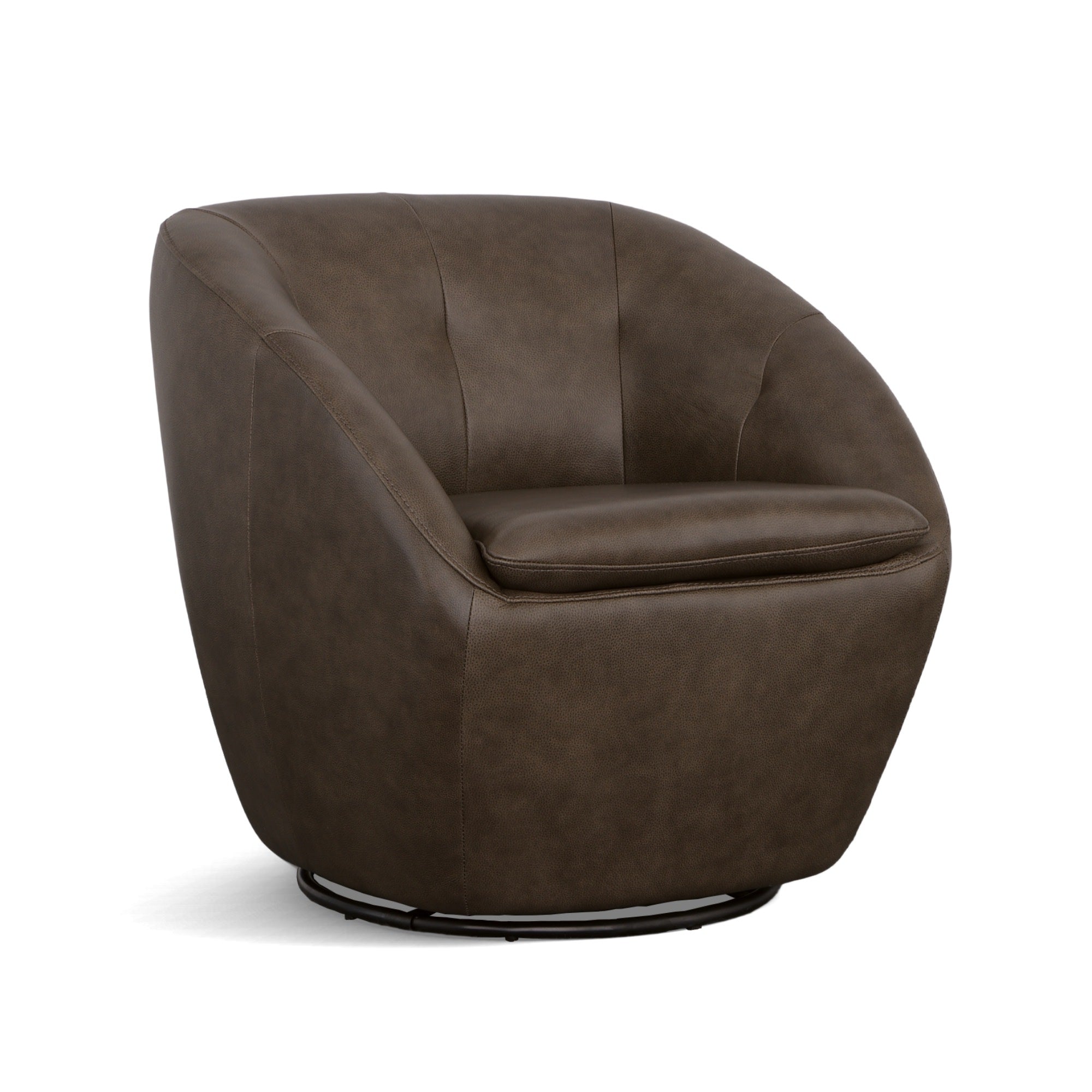 Wade Leather Swivel Chair