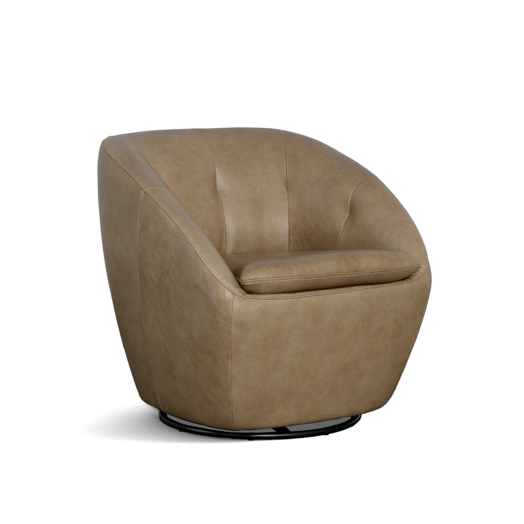 Wade Leather Swivel Chair
