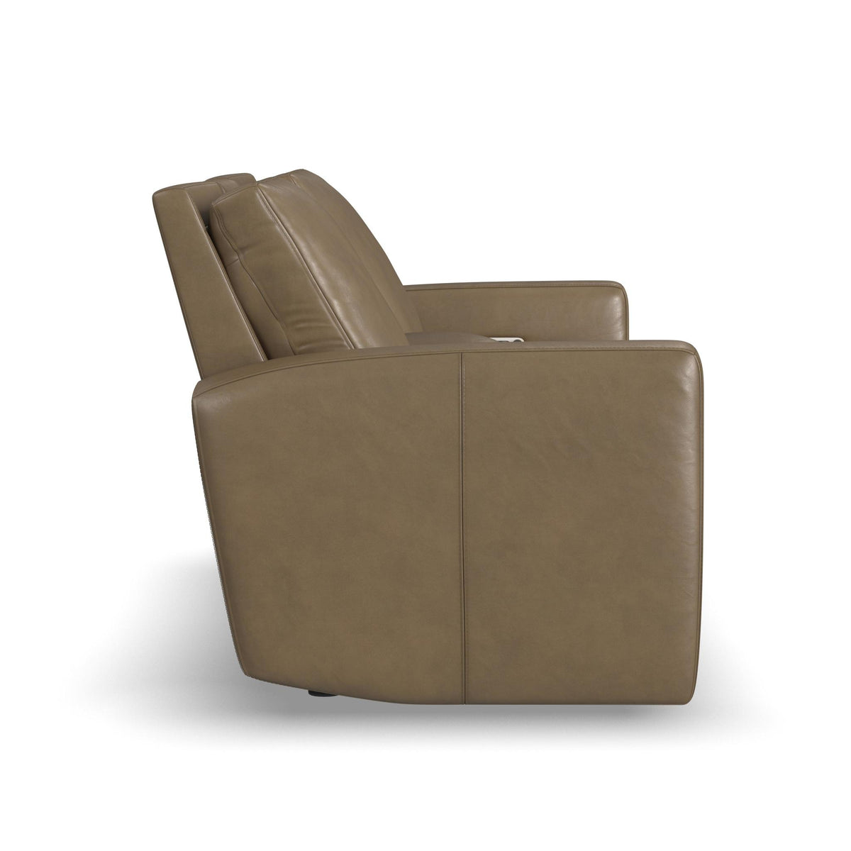 Aria Leather Power Reclining Loveseat with Console