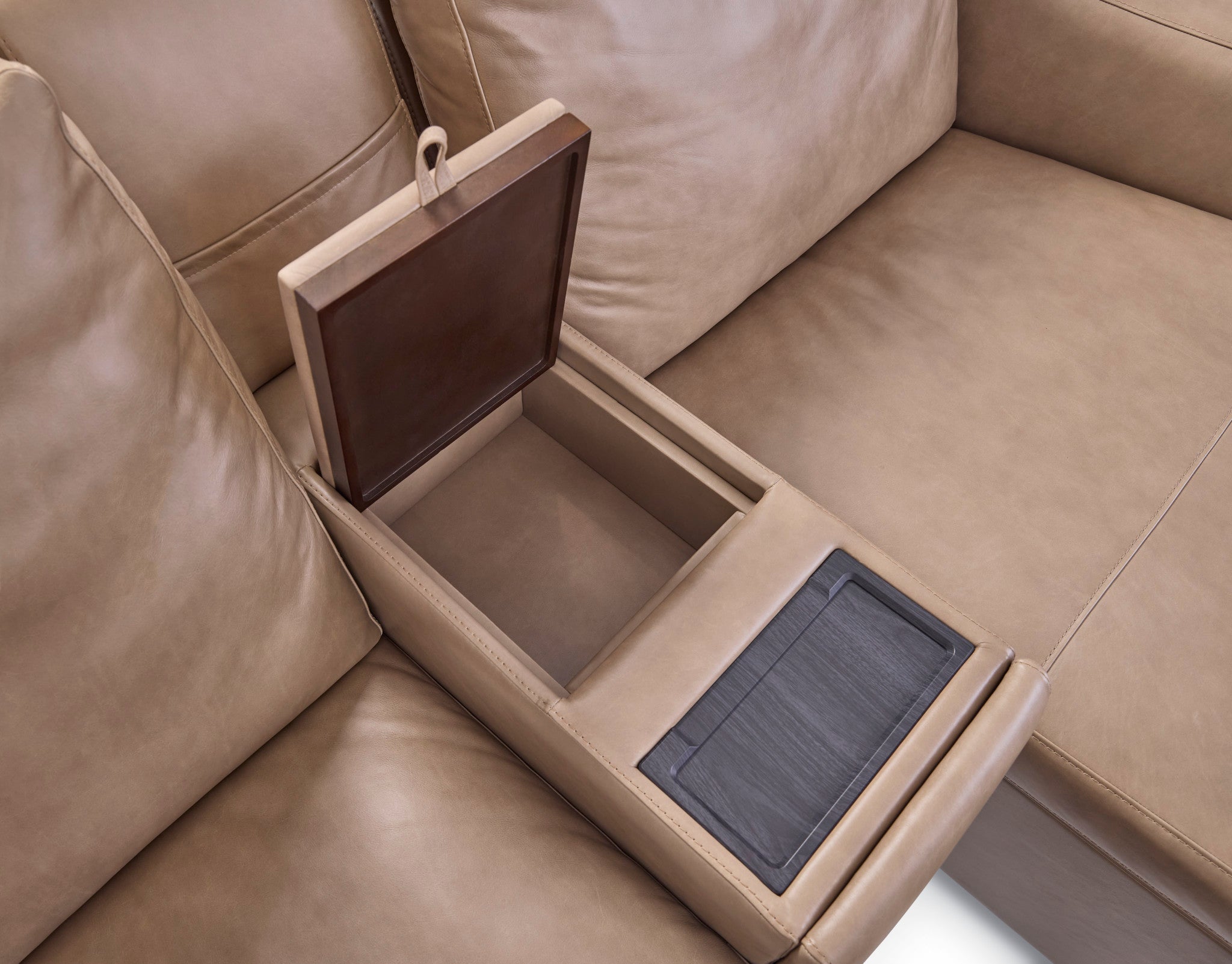 Aria Leather Power Reclining Sectional