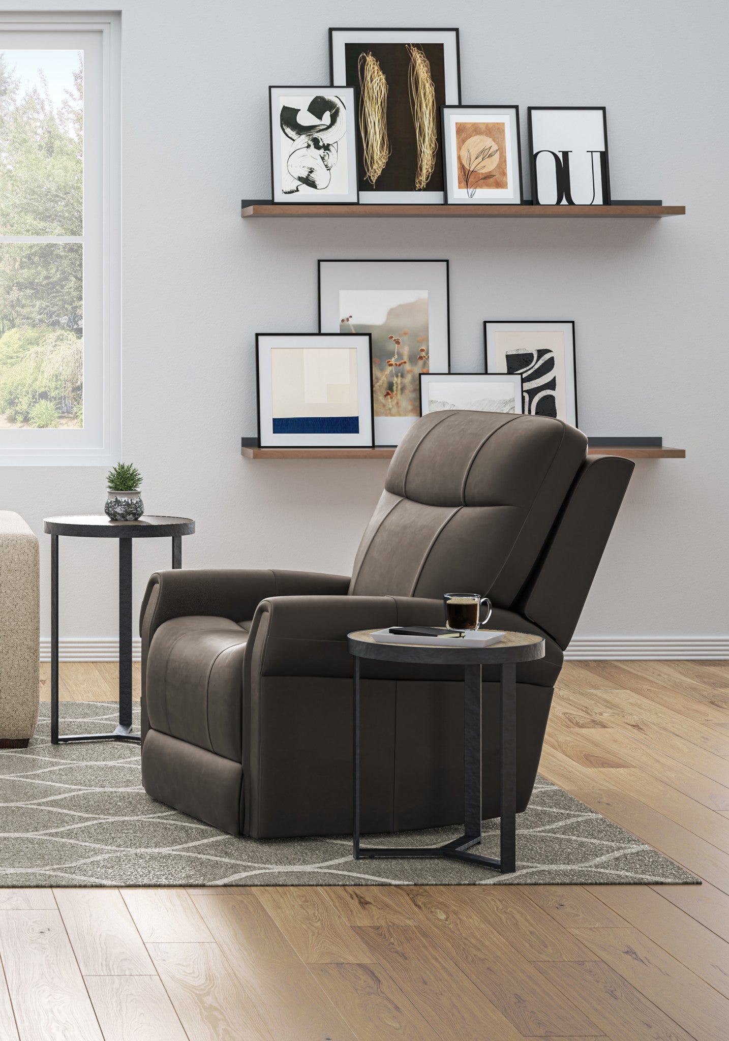 Jenkins Fabric Power Lift Recliner with Right-Hand Control & Power Headrest