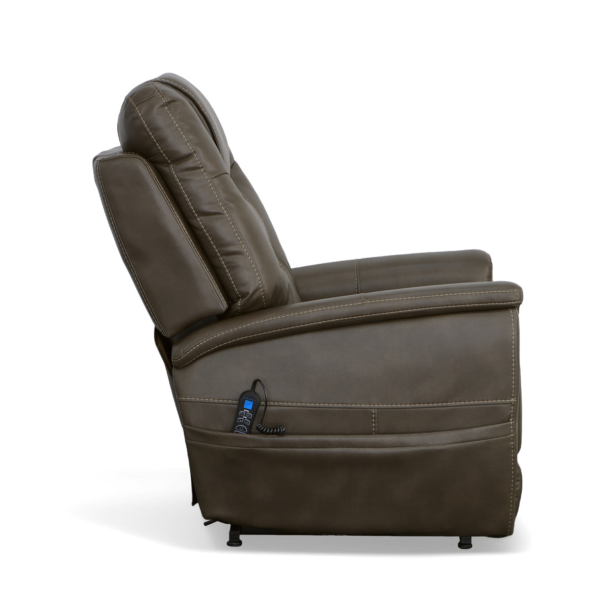Shaw Fabric Power Lift Recliner with Power Headrest & Lumbar