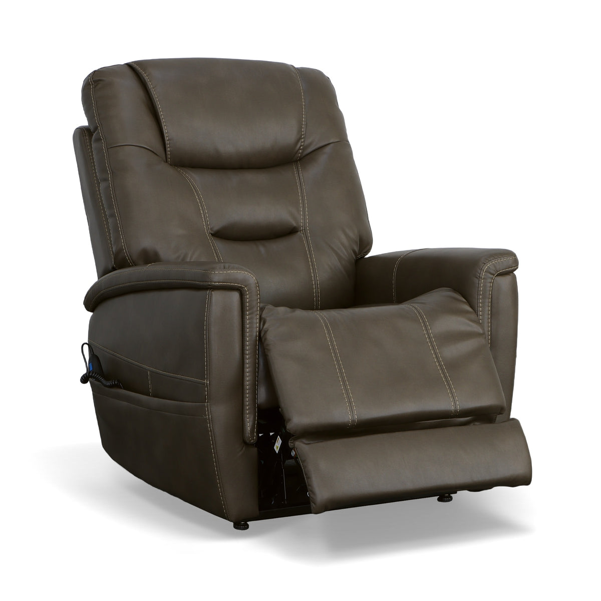 Shaw Fabric Power Lift Recliner with Power Headrest & Lumbar