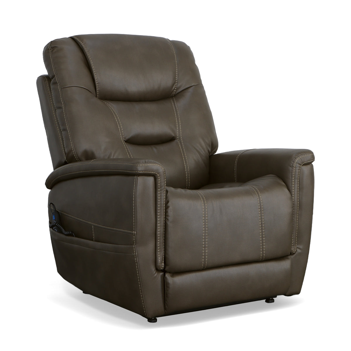 Shaw Fabric Power Lift Recliner with Power Headrest & Lumbar