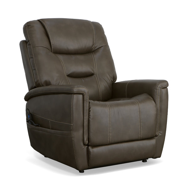 Shaw Fabric Power Lift Recliner with Power Headrest & Lumbar