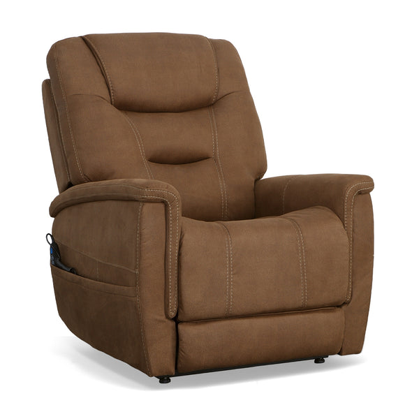 Shaw Fabric Power Lift Recliner with Power Headrest & Lumbar