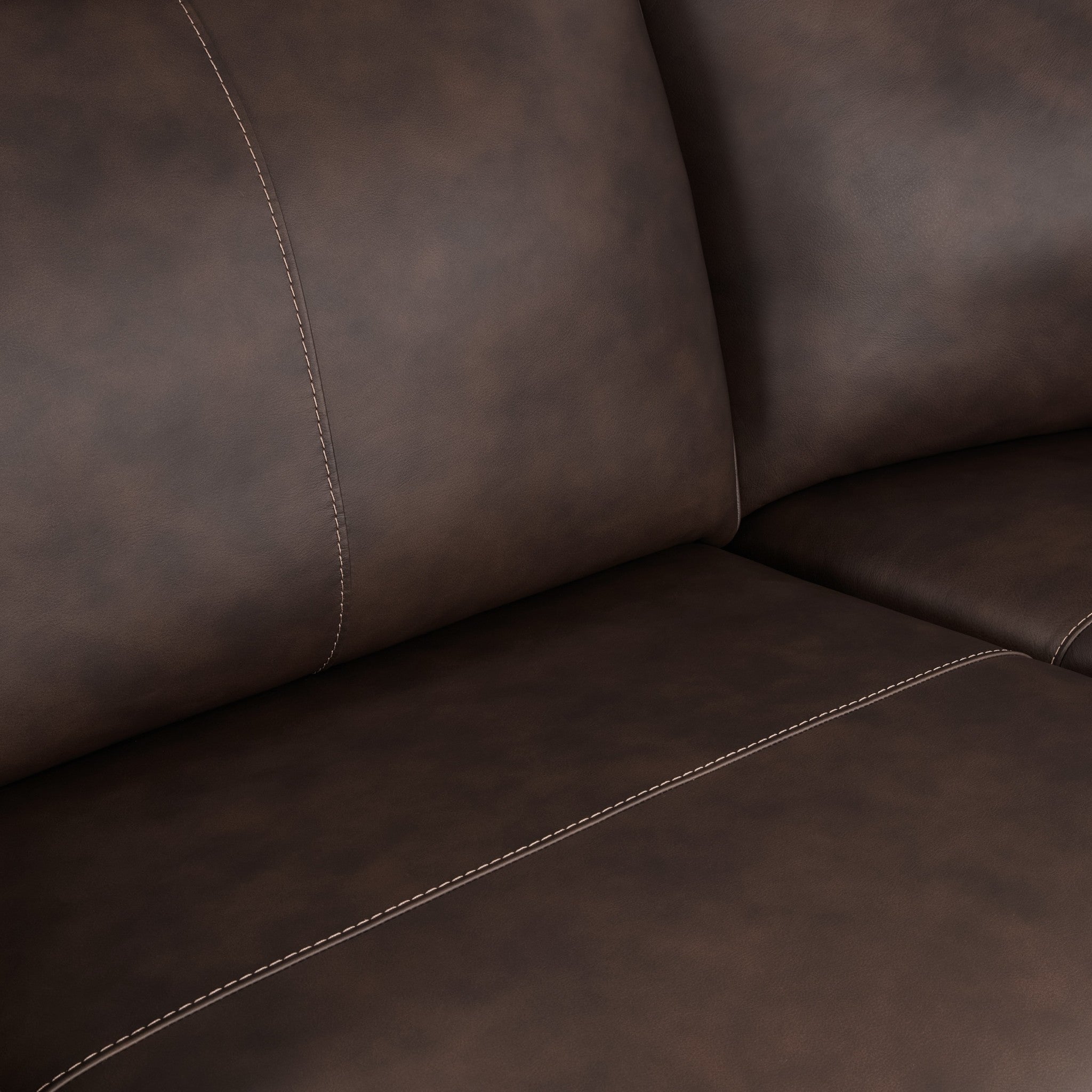Griffin Leather Power Reclining Sofa with Headrest & Lumbar