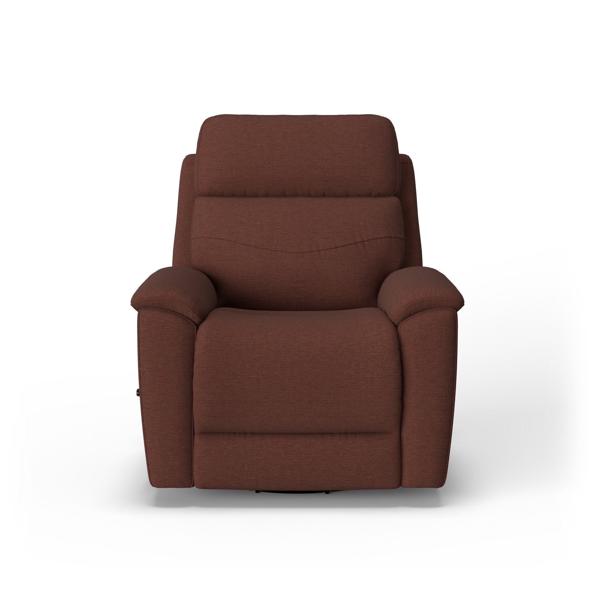 Refined Fabric Swivel Gliding Recliner