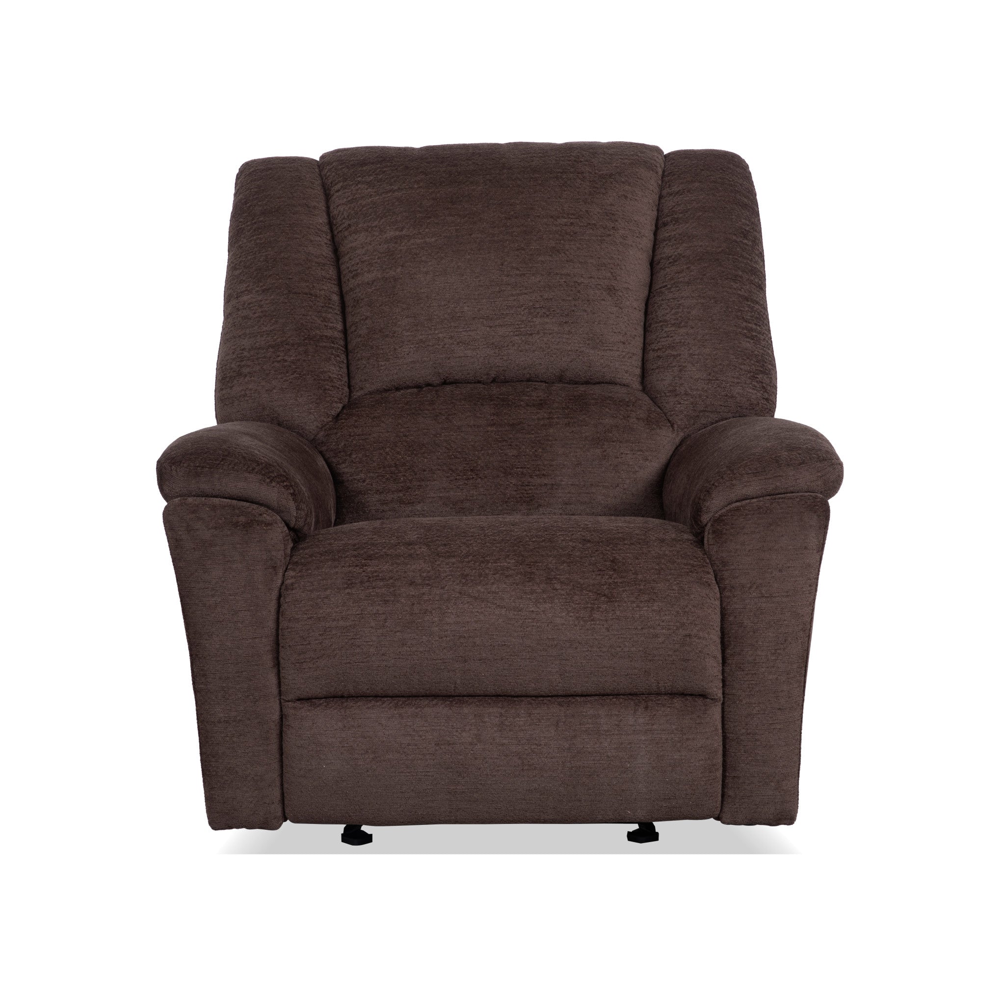 Plush Fabric Gliding Recliner