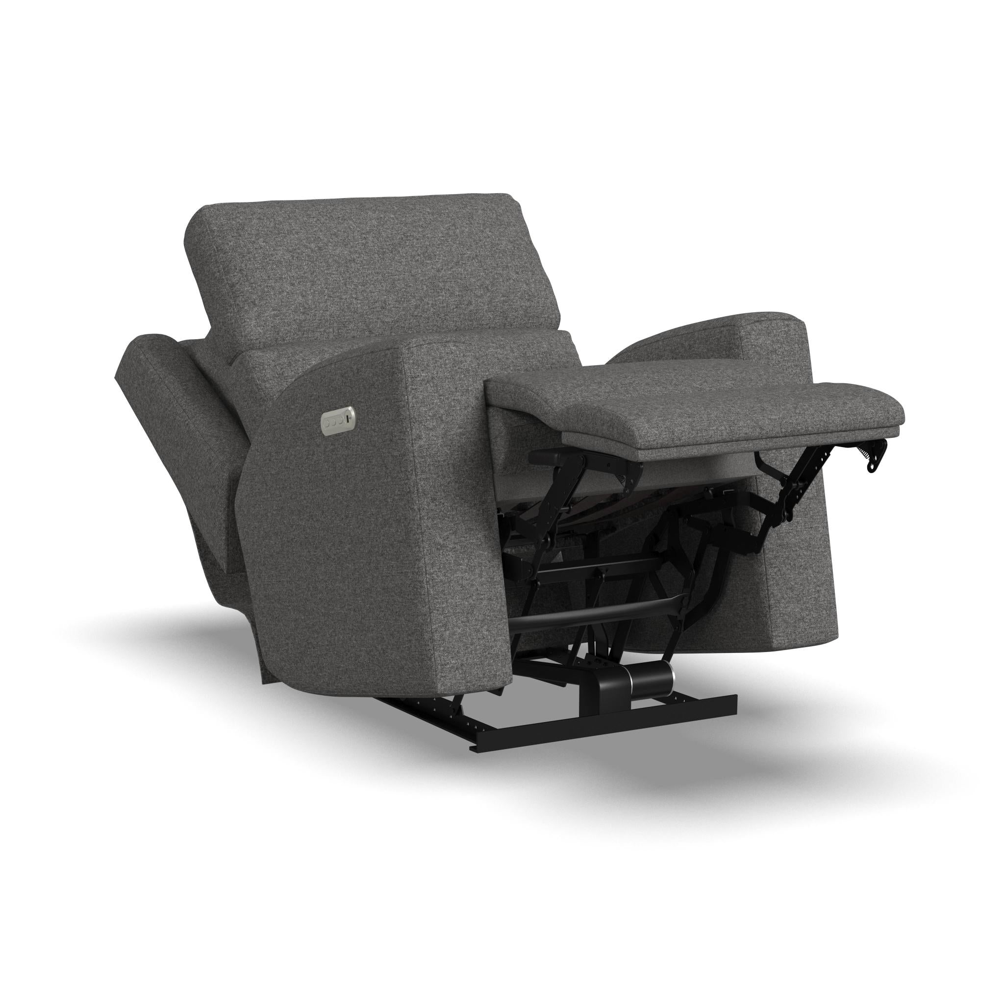 Score Fabric Power Recliner with Power Headrest & Lumbar