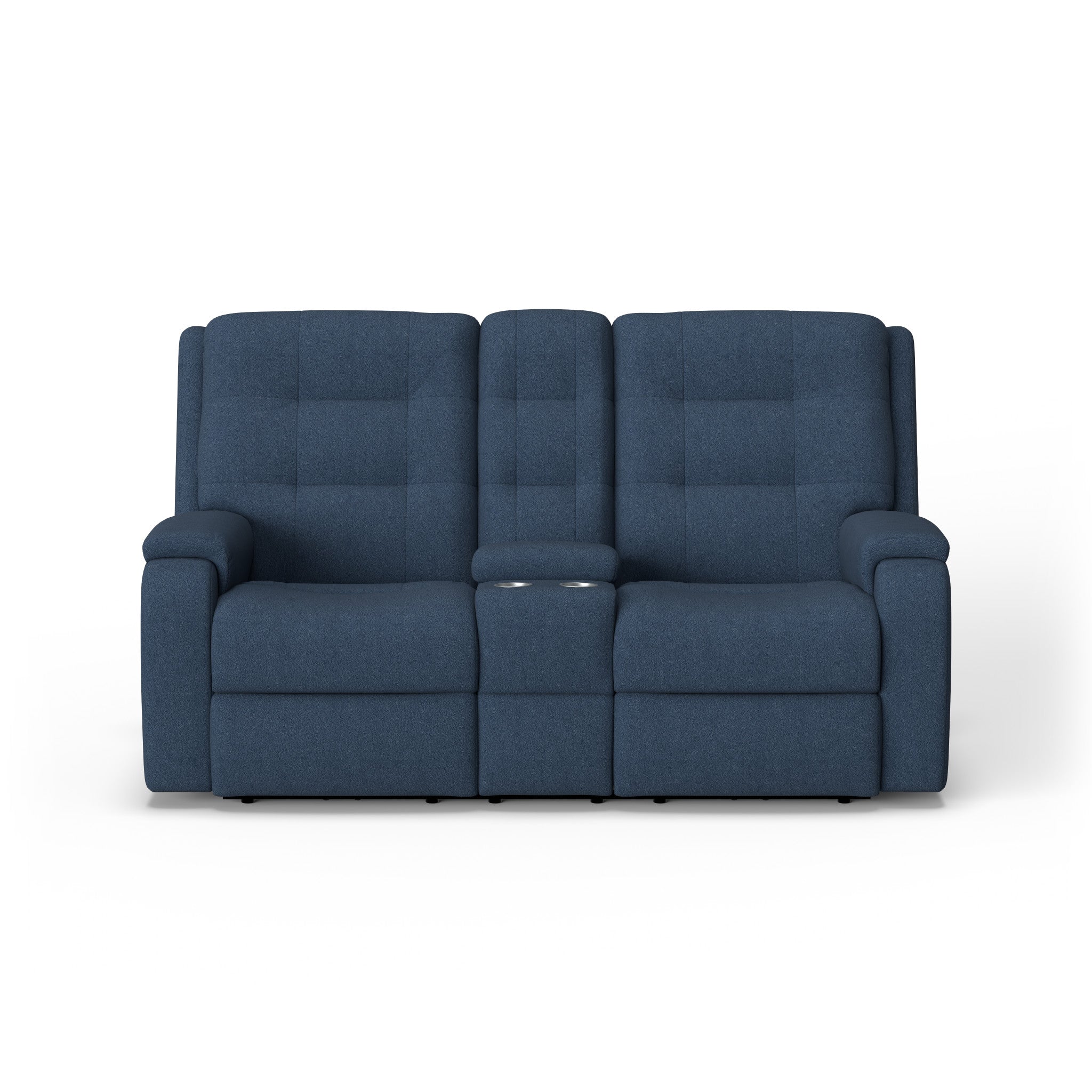 Arlo Fabric Power Reclining Loveseat with Console & Power Headrests & Lumbar