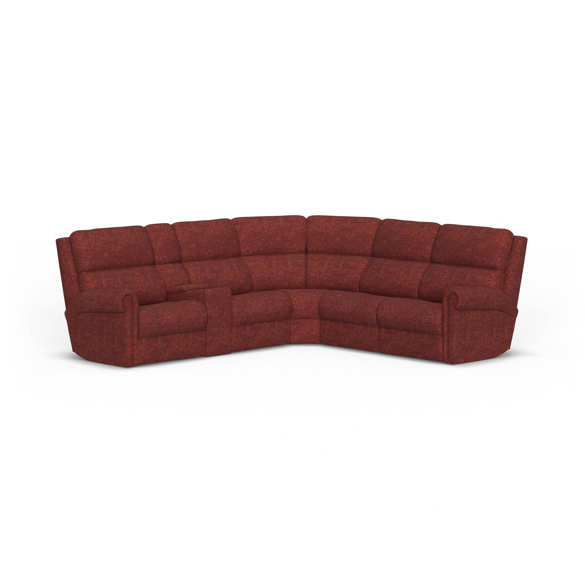 Bernard Fabric Power Reclining Sectional w/ Power Headrest & Lumbar