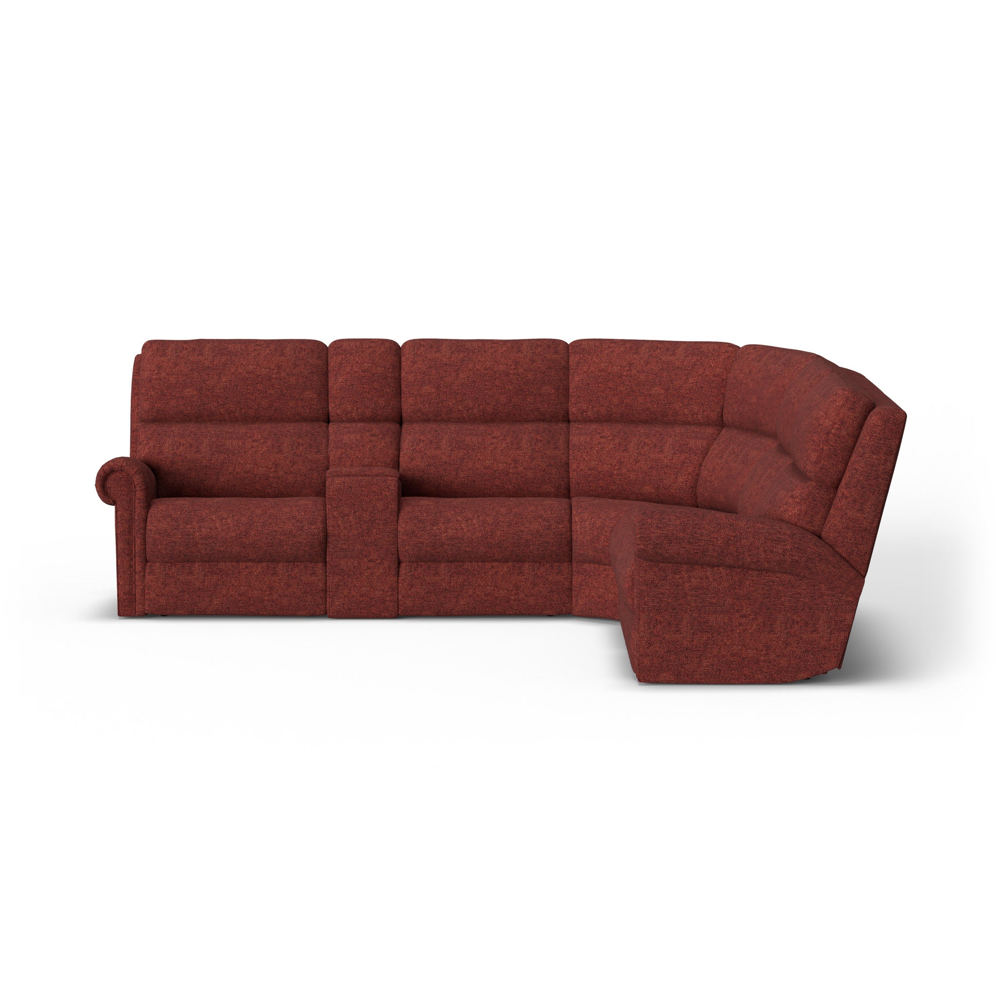Bernard Fabric Power Reclining Sectional w/ Power Headrest & Lumbar